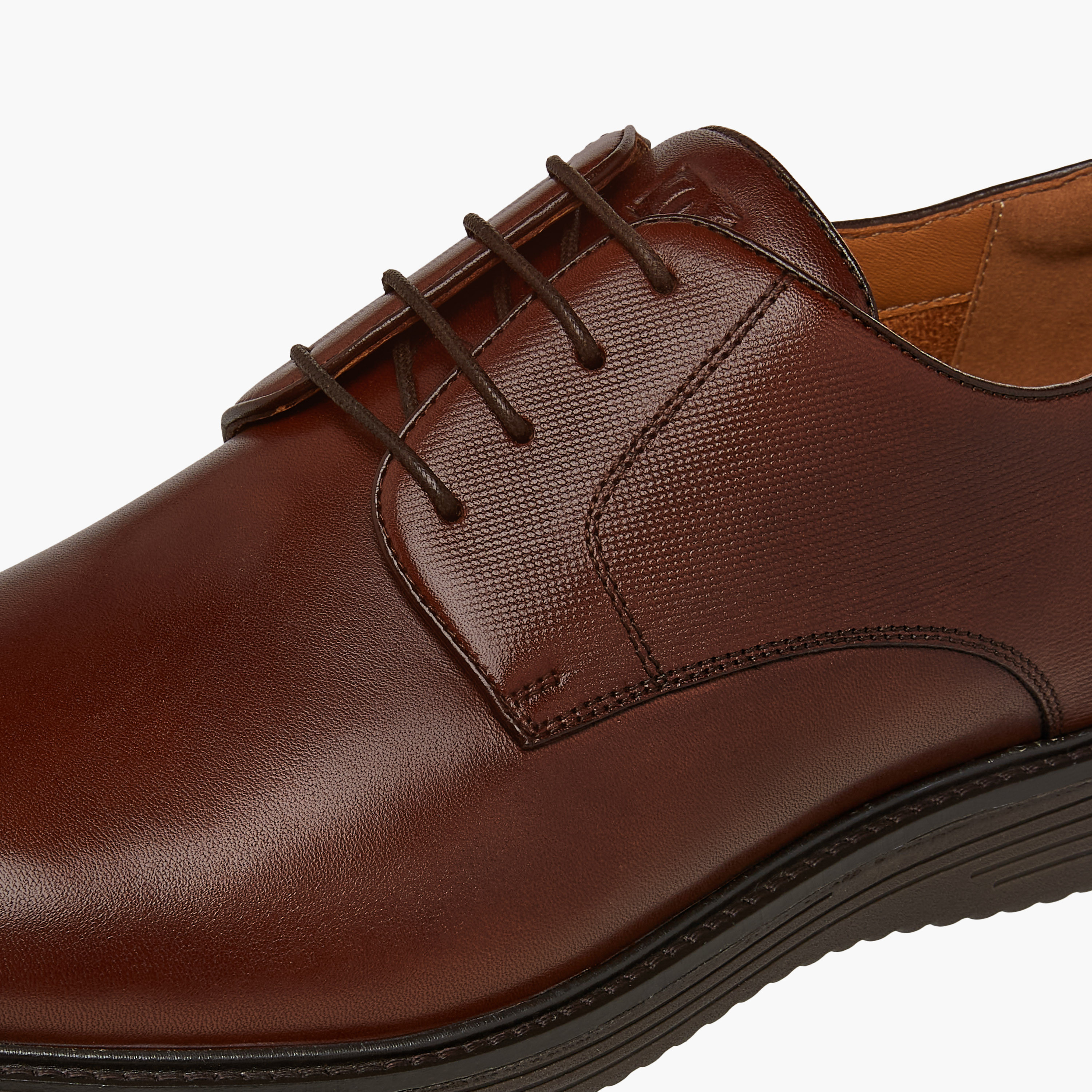 Duchini Men Genuine Leather Lace-Up Derby Shoes-men-shoes-formalshoes-image-4