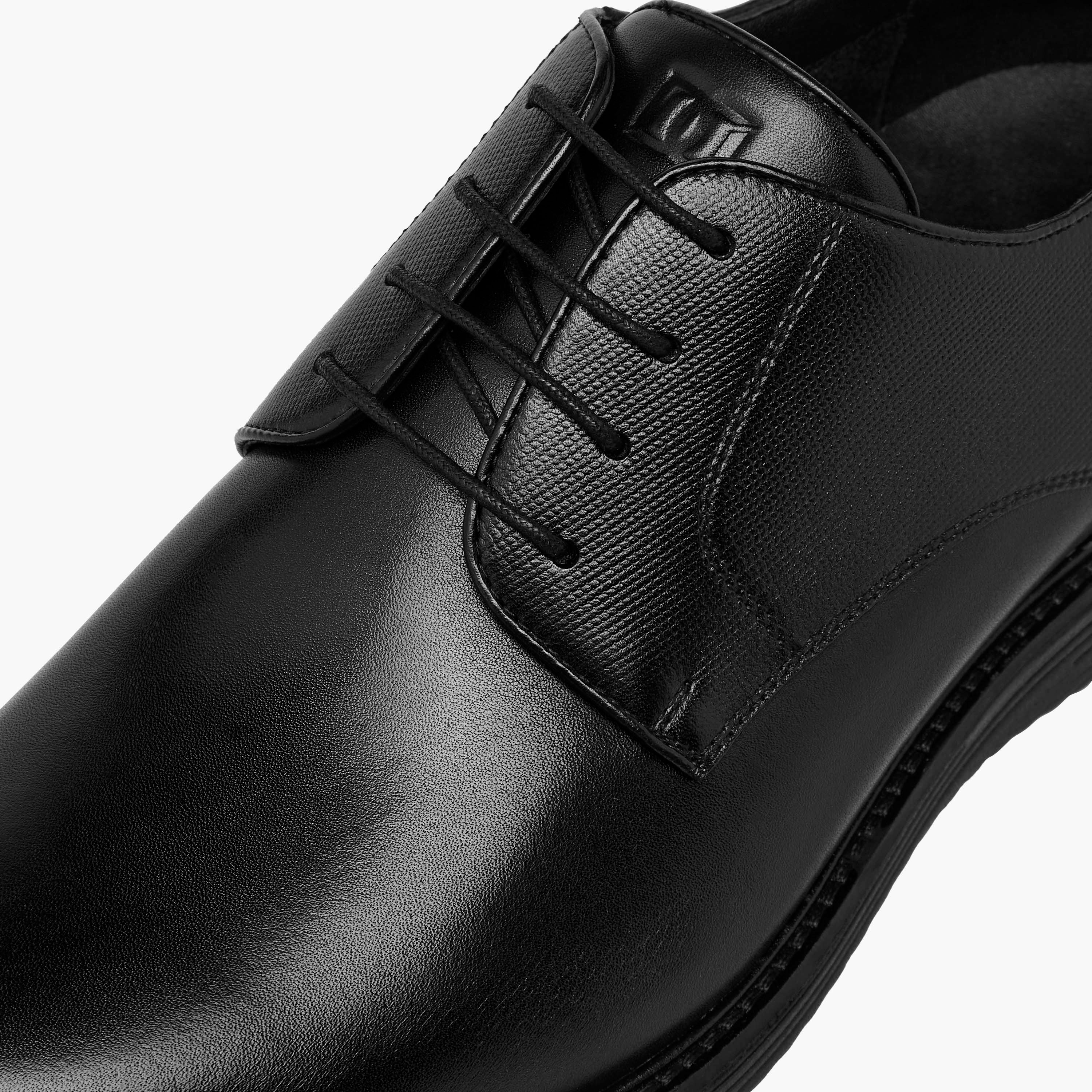 Duchini Men's Leather Solid Lace-Up Derby Shoes-men-shoes-formalshoes-image-5