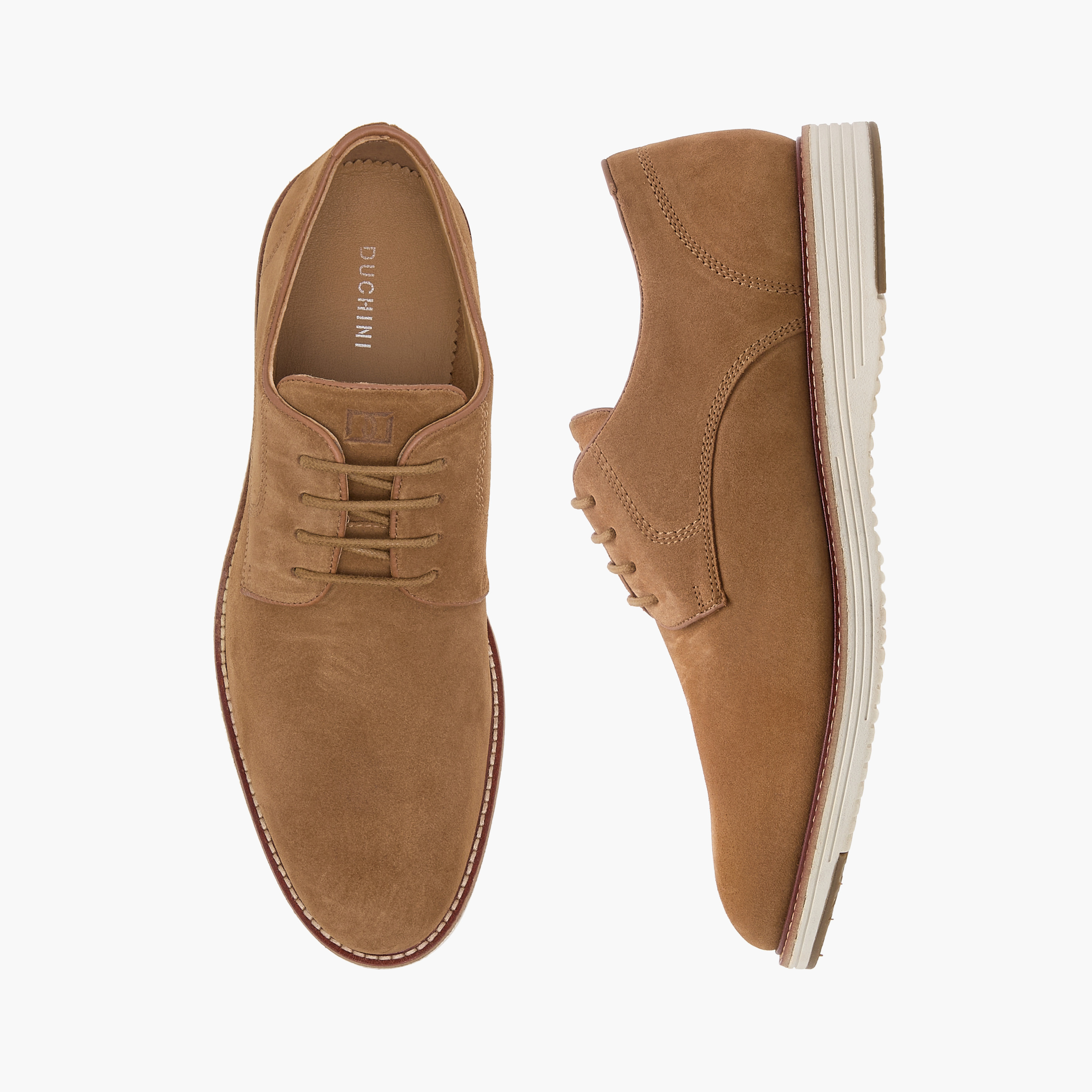 Duchini Men Suede Lace-Up Derby Shoes-men-shoes-formalshoes-image-1