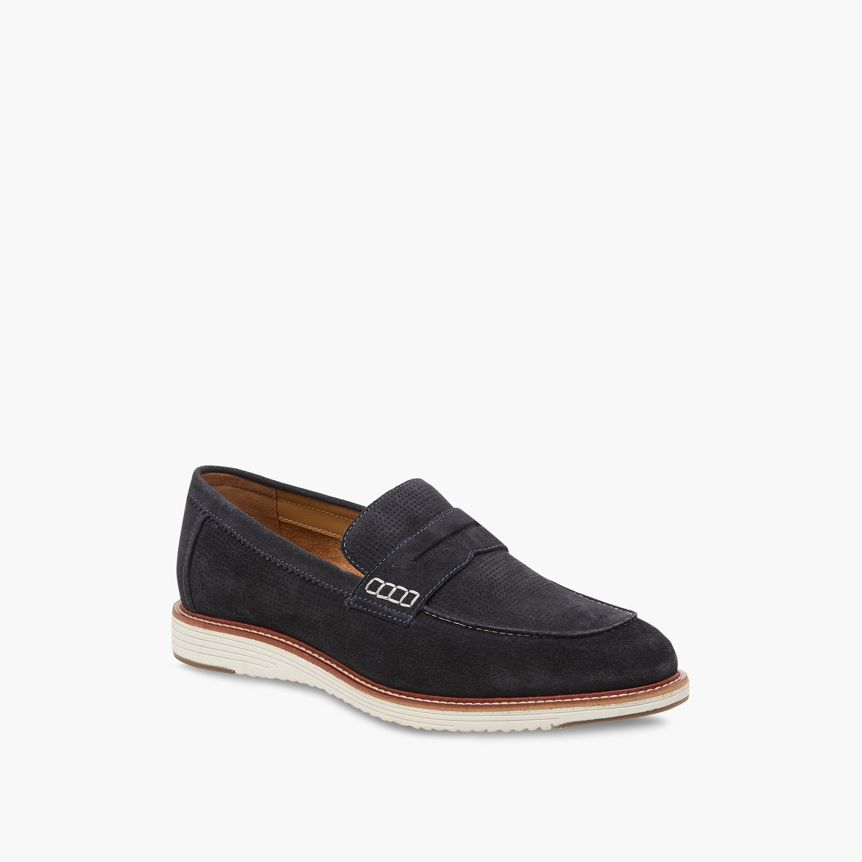 Duchini Men's Textured Slip-On Loafers-men-shoes-loafersandmoccasins-image-2