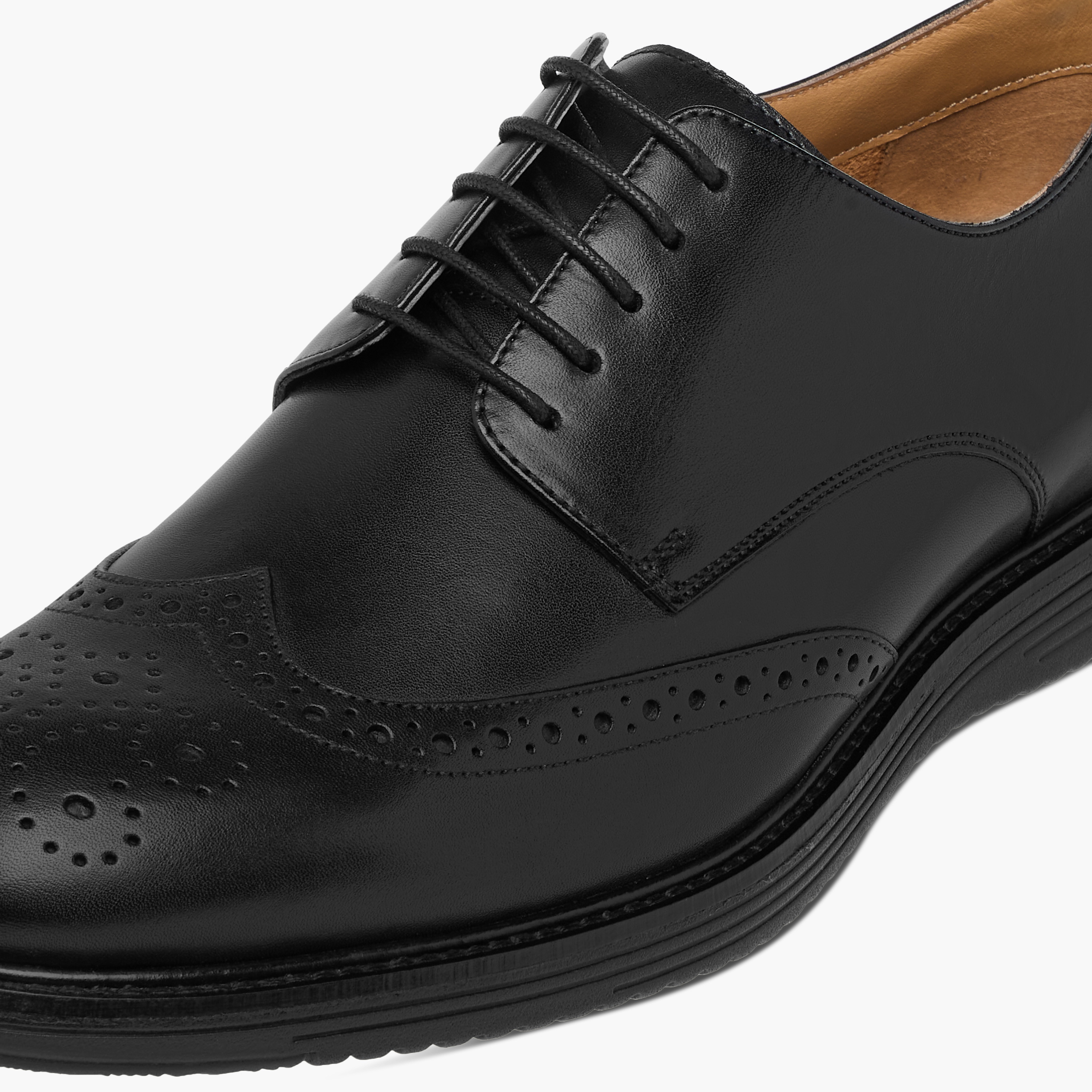 Duchini Men Genuine Leather Lace-Up Derby Shoes-men-shoes-formalshoes-image-4