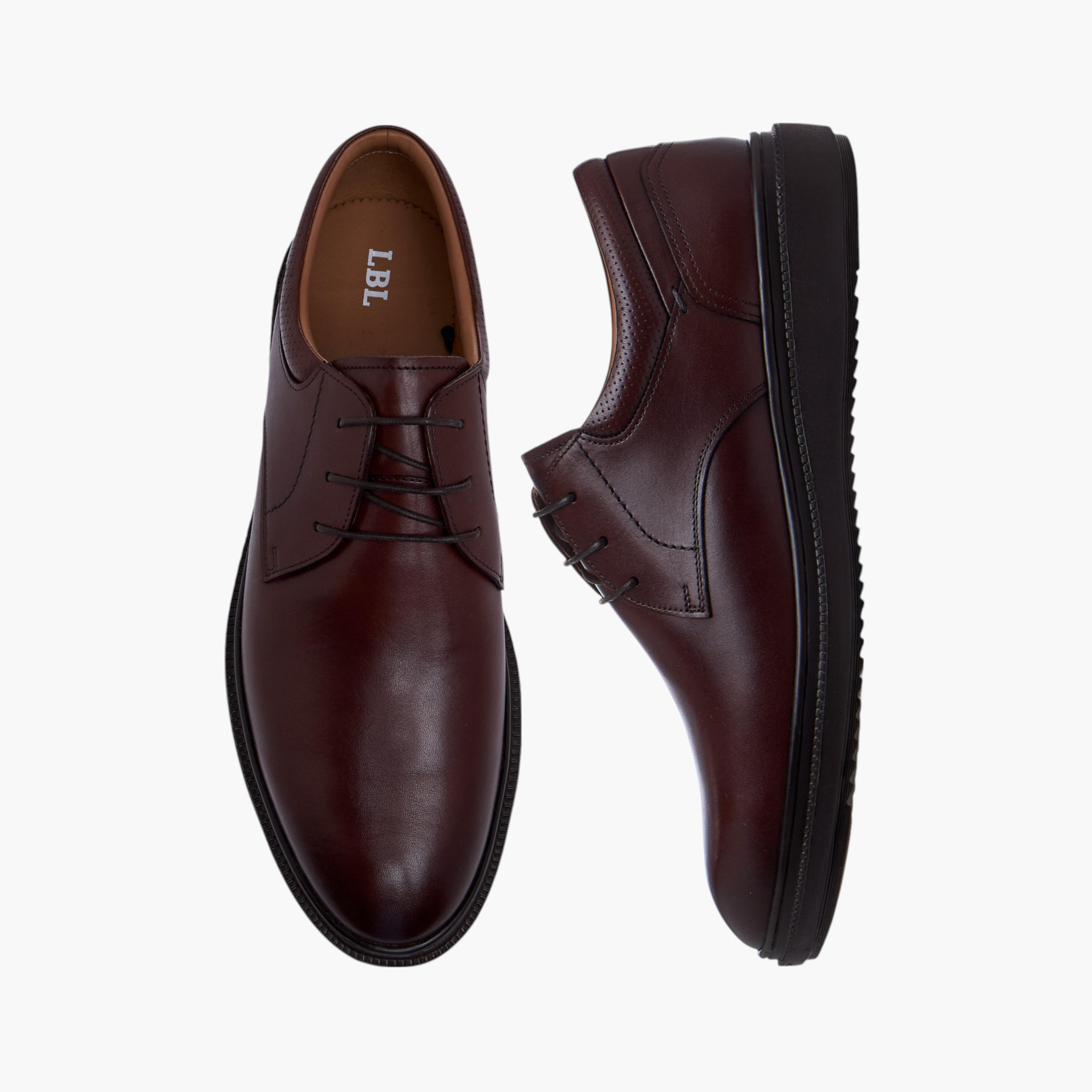 LBL by Shoexpress Solid Lace-Up Derby Shoes-men-shoes-formalshoes-image-1