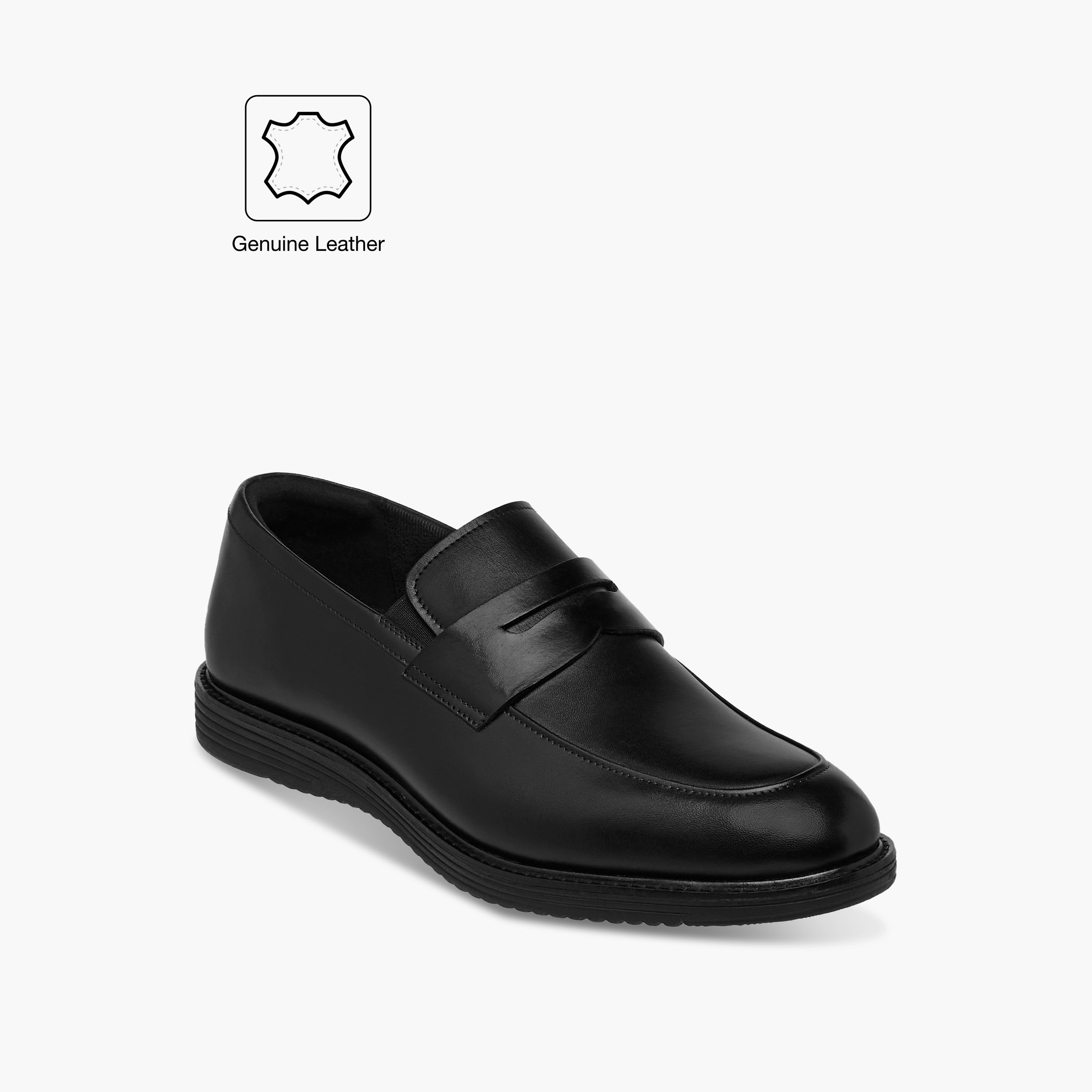 Duchini Men's Leather Cutout Accent Loafers-men-shoes-loafersandmoccasins-image-2