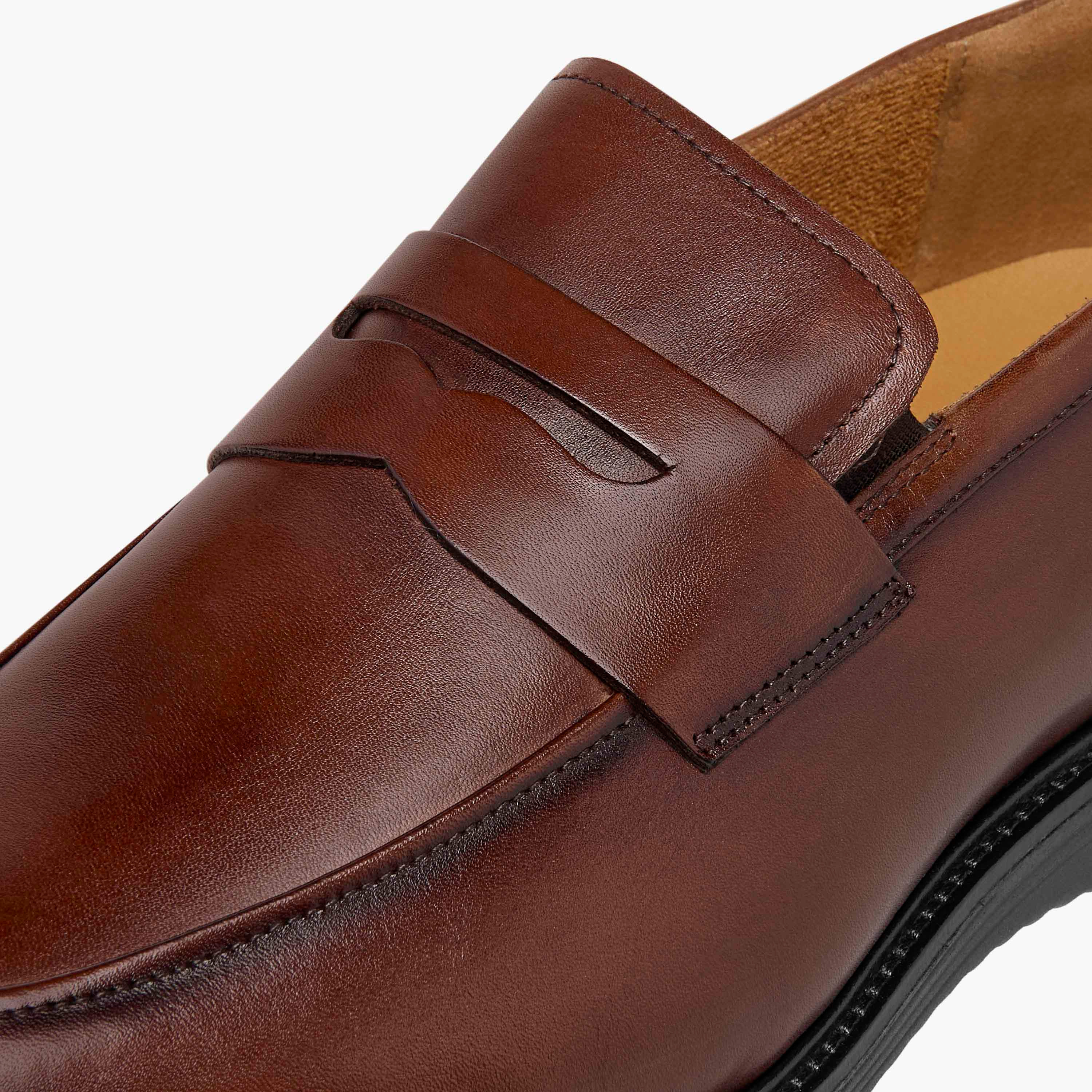 Duchini Men's Leather Cutout Accent Loafers-men-shoes-loafersandmoccasins-image-4