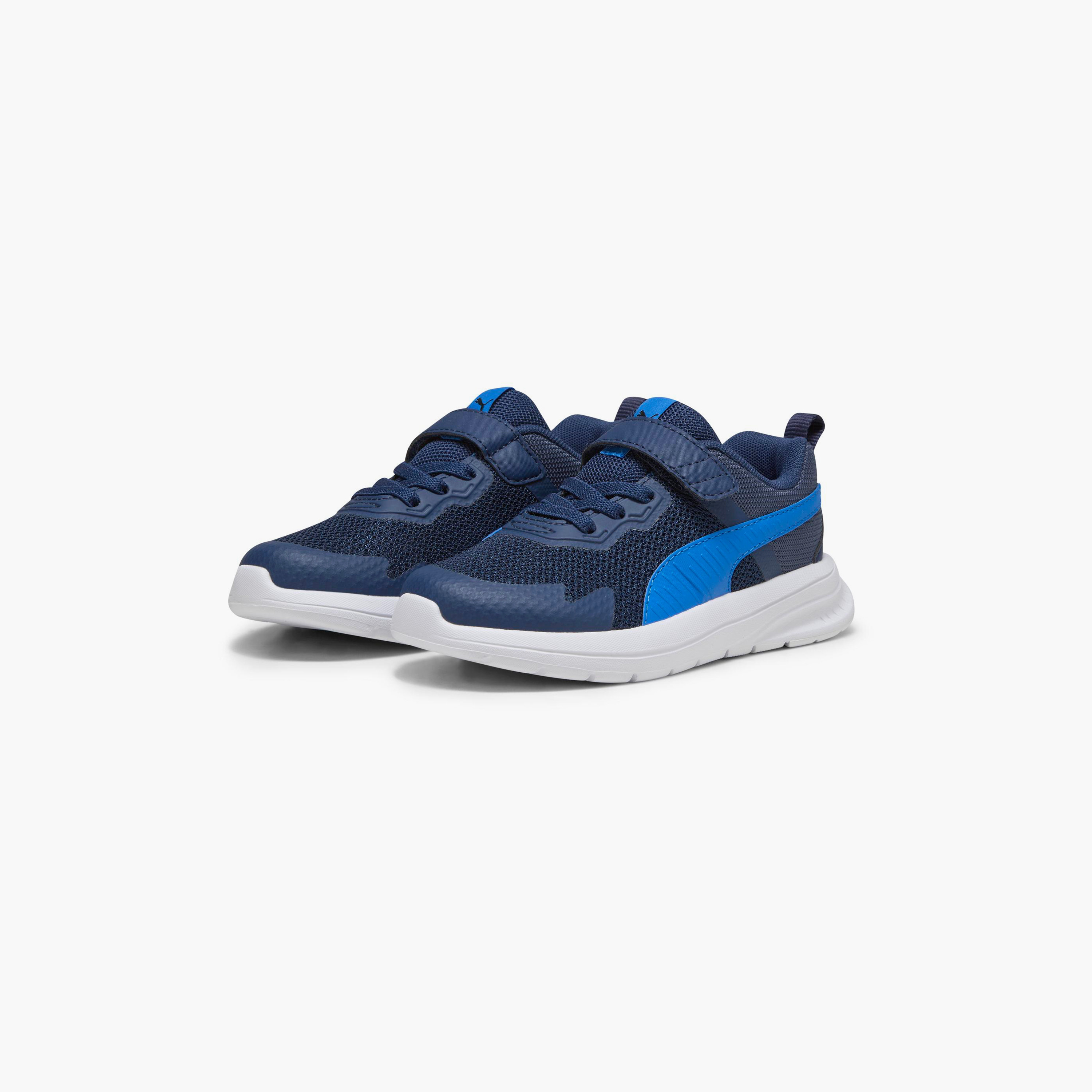 Puma Boys Run Mesh Kids Hook & Loop Cushioned Sole Running Shoes-sports-boys-shoes-image-1
