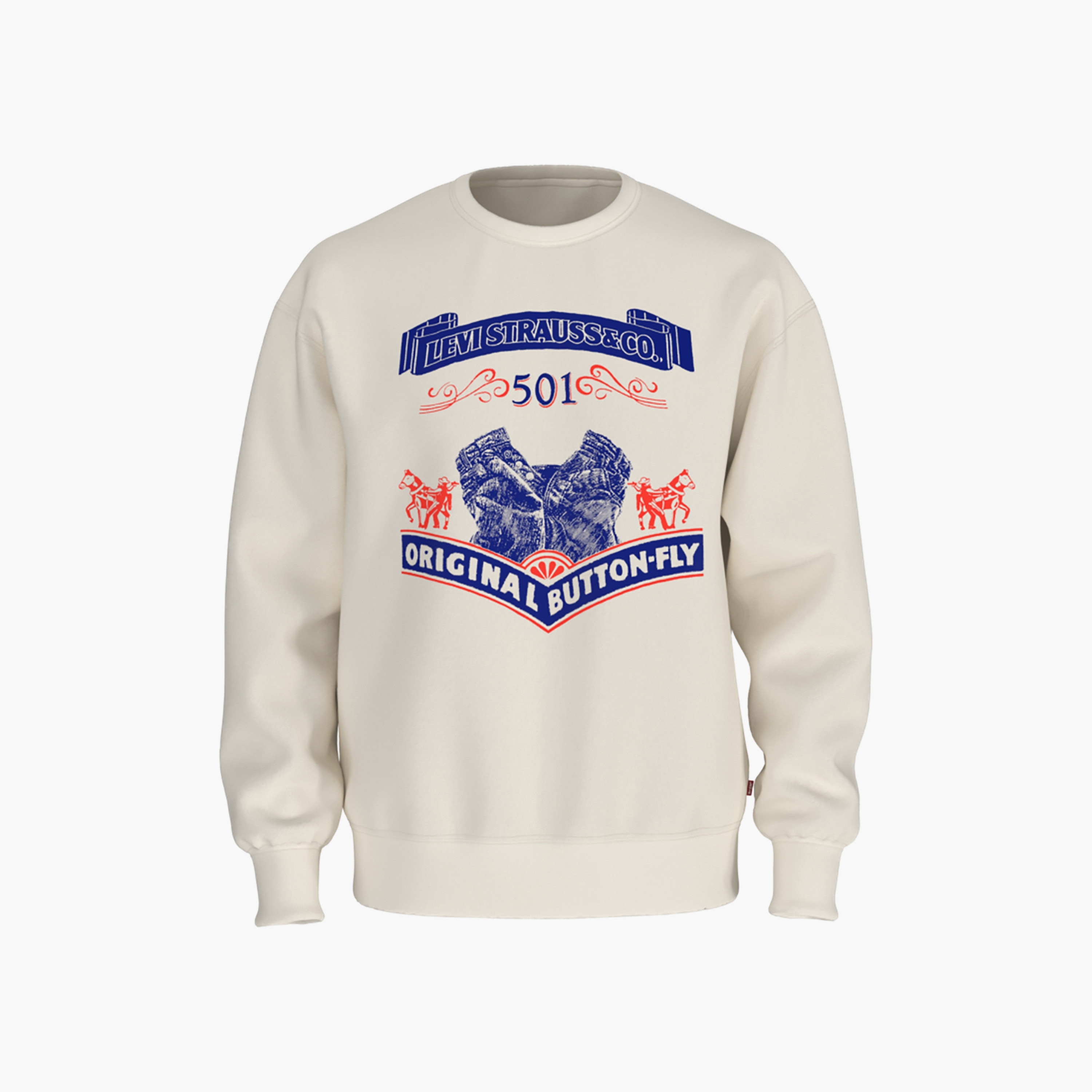 Levi's Printed Crew Neck Long Sleeves Men's Sweatshirt-men-clothing-hoodiesandsweatshirts-image-3