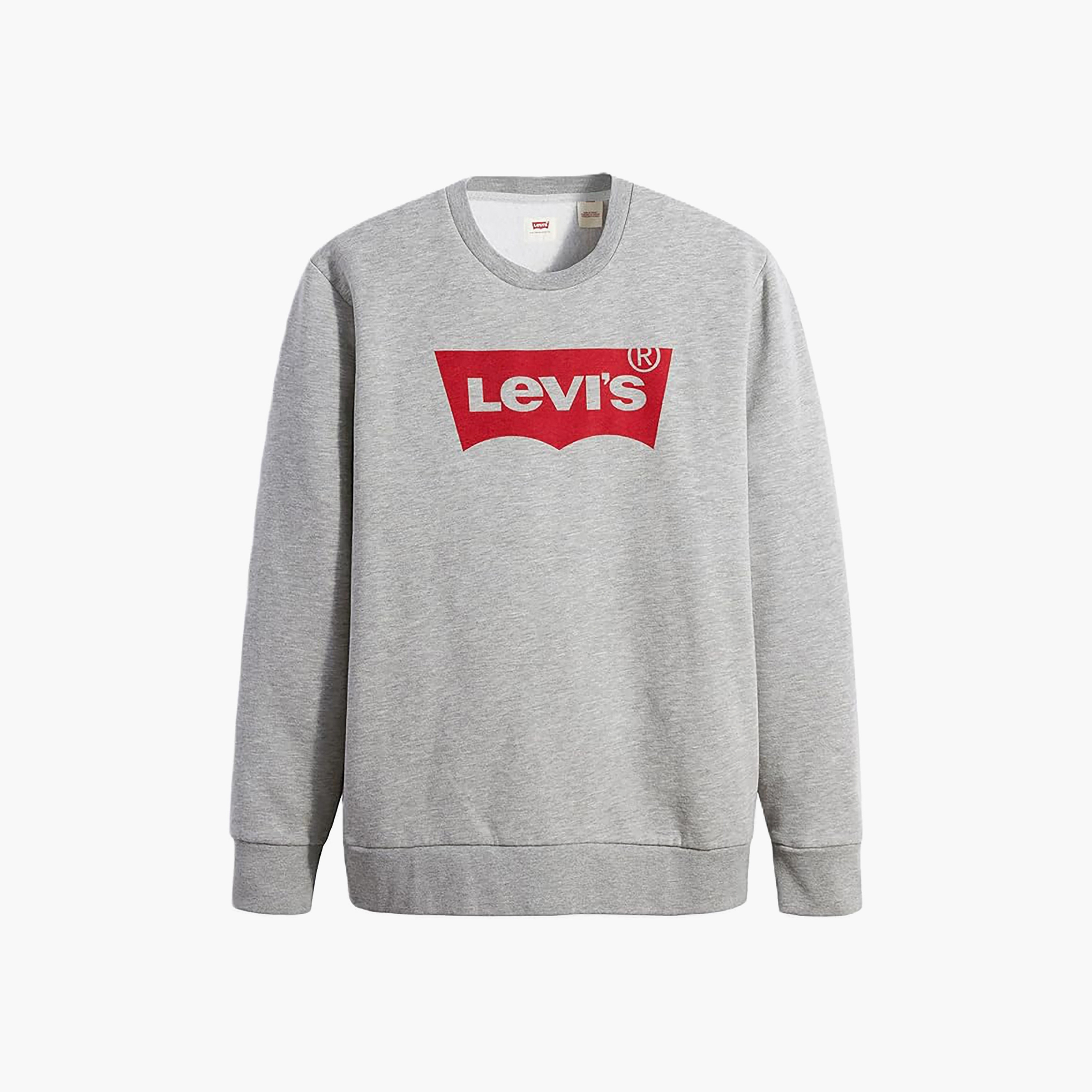 سويت شيرت رجالي بأكمام طويلة وياقة دائرية وشعار من ليفايس-men-clothing-hoodiesandsweatshirts-image-3