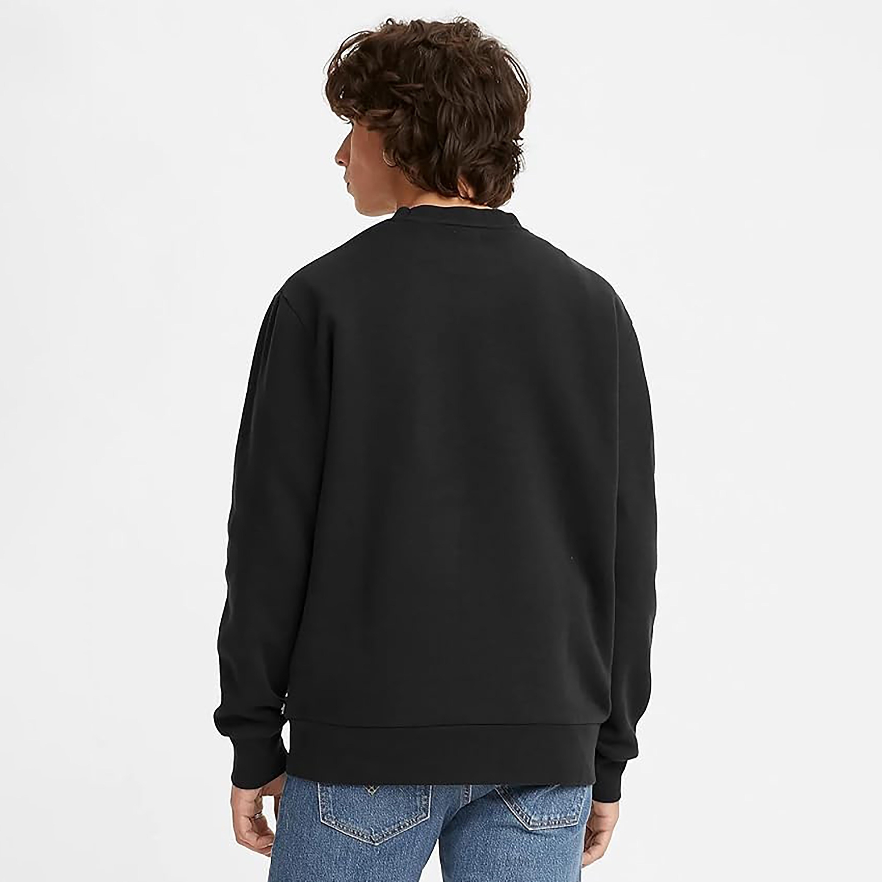 سويت شيرت رجالي بأكمام طويلة وياقة دائرية وشعار من ليفايس-men-clothing-hoodiesandsweatshirts-image-3