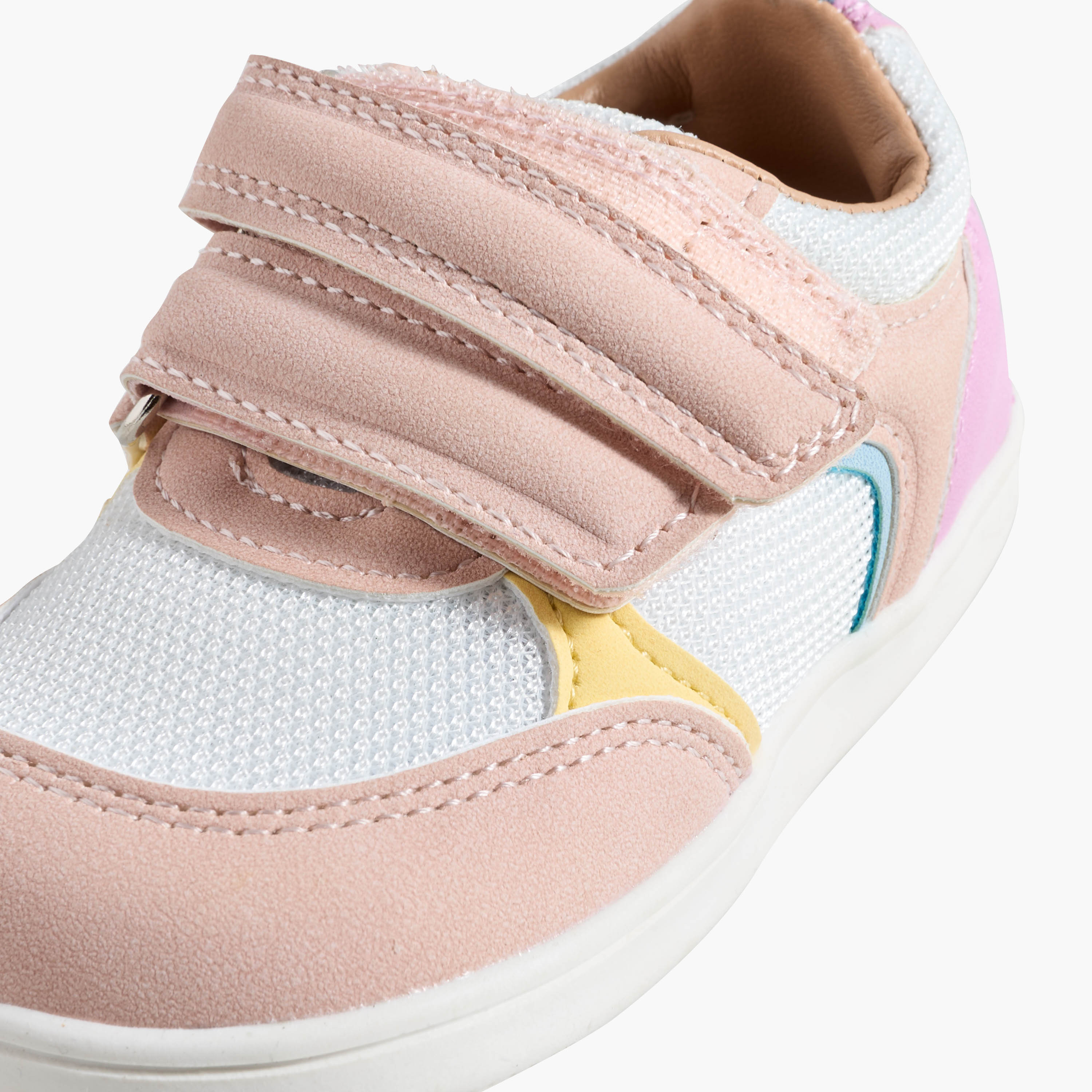 Barefeet Girls Hook & Loop Sneakers-girls-shoes-sneakers-image-4
