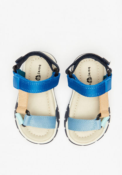 Barefeet Strappy Floaters with Hook and Loop Closure-Boy%27s Sandals-image-0