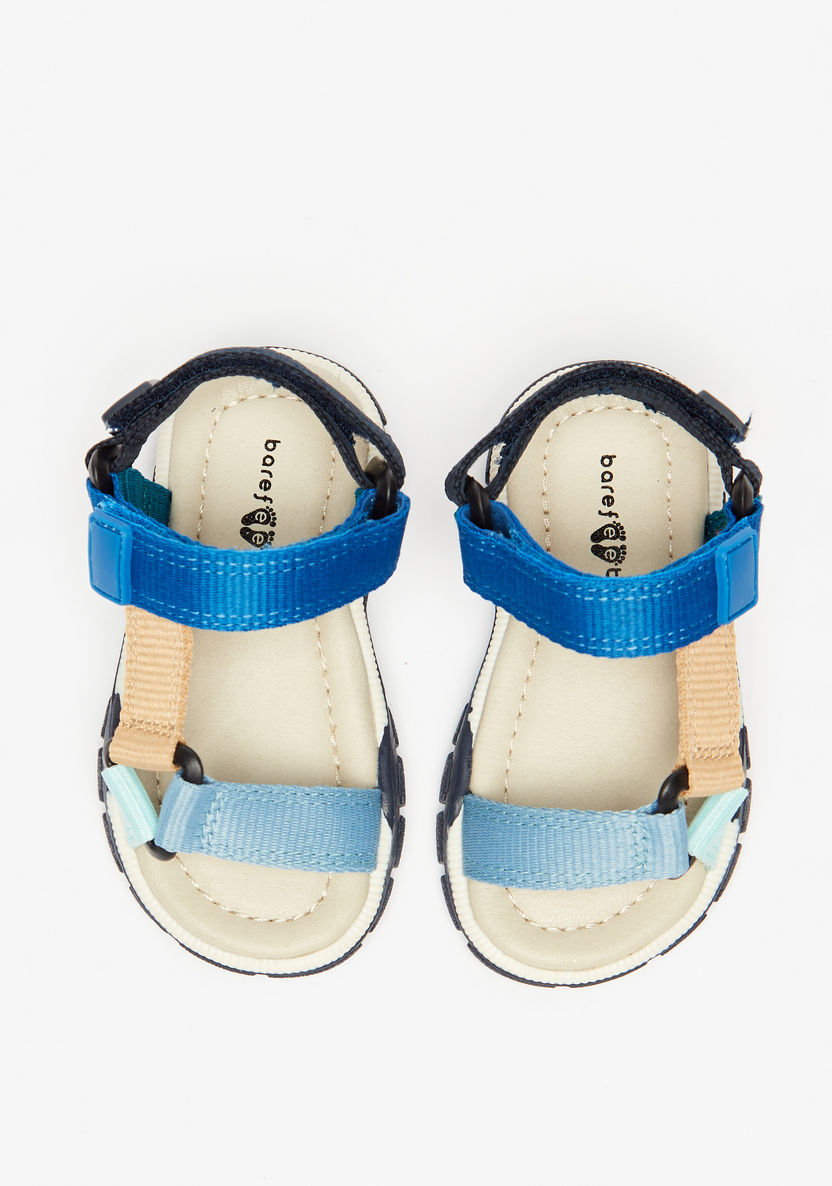 Barefeet Strappy Floaters with Hook and Loop Closure-Baby Boy%27s Sandals-image-0