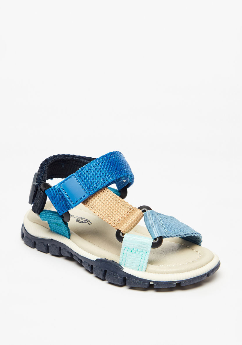 Barefeet Strappy Floaters with Hook and Loop Closure-Baby Boy%27s Sandals-image-1