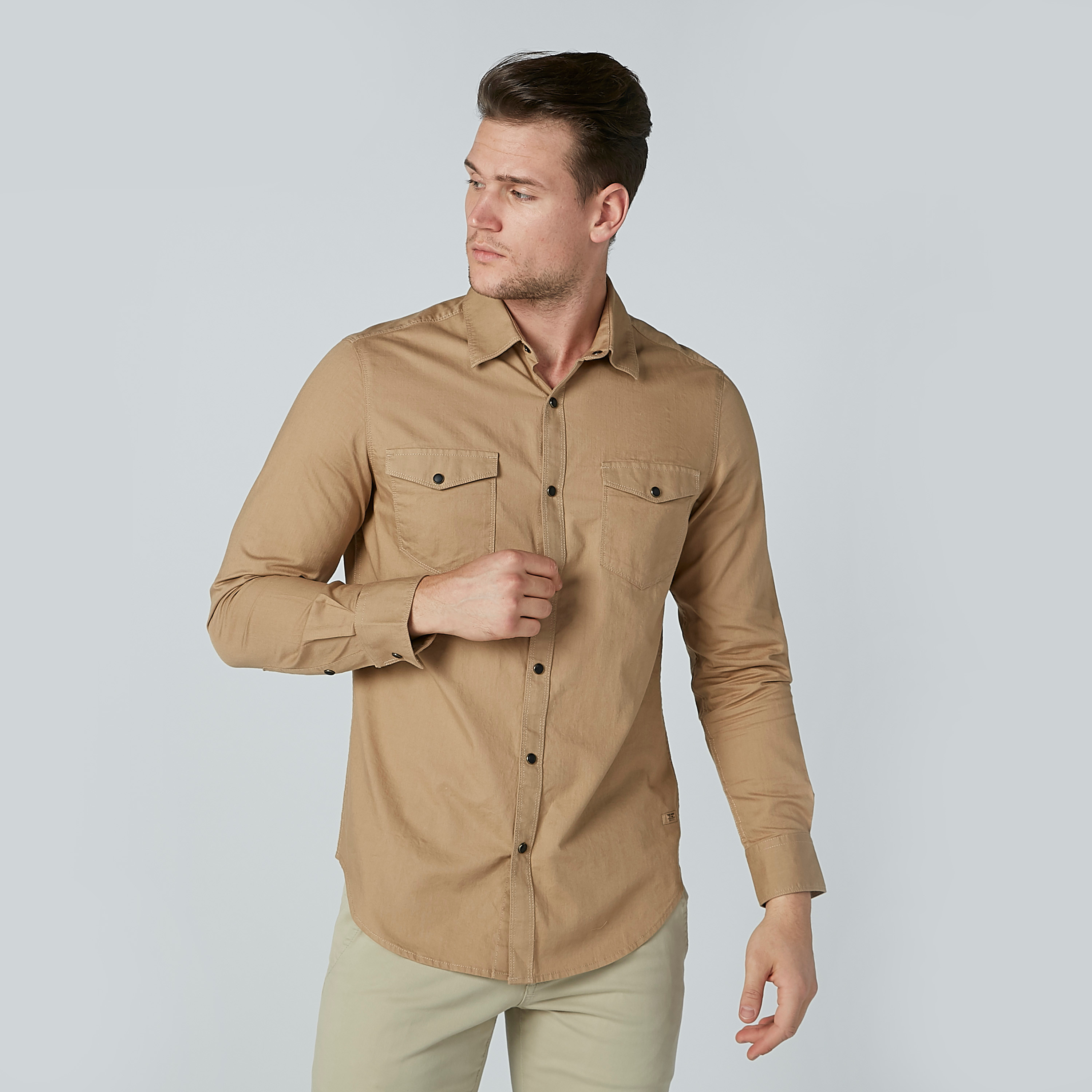 Khaki store shirt mens