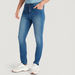 Light Wash Slim Fit Jeans with Flexi Waist-Jeans-thumbnail-0