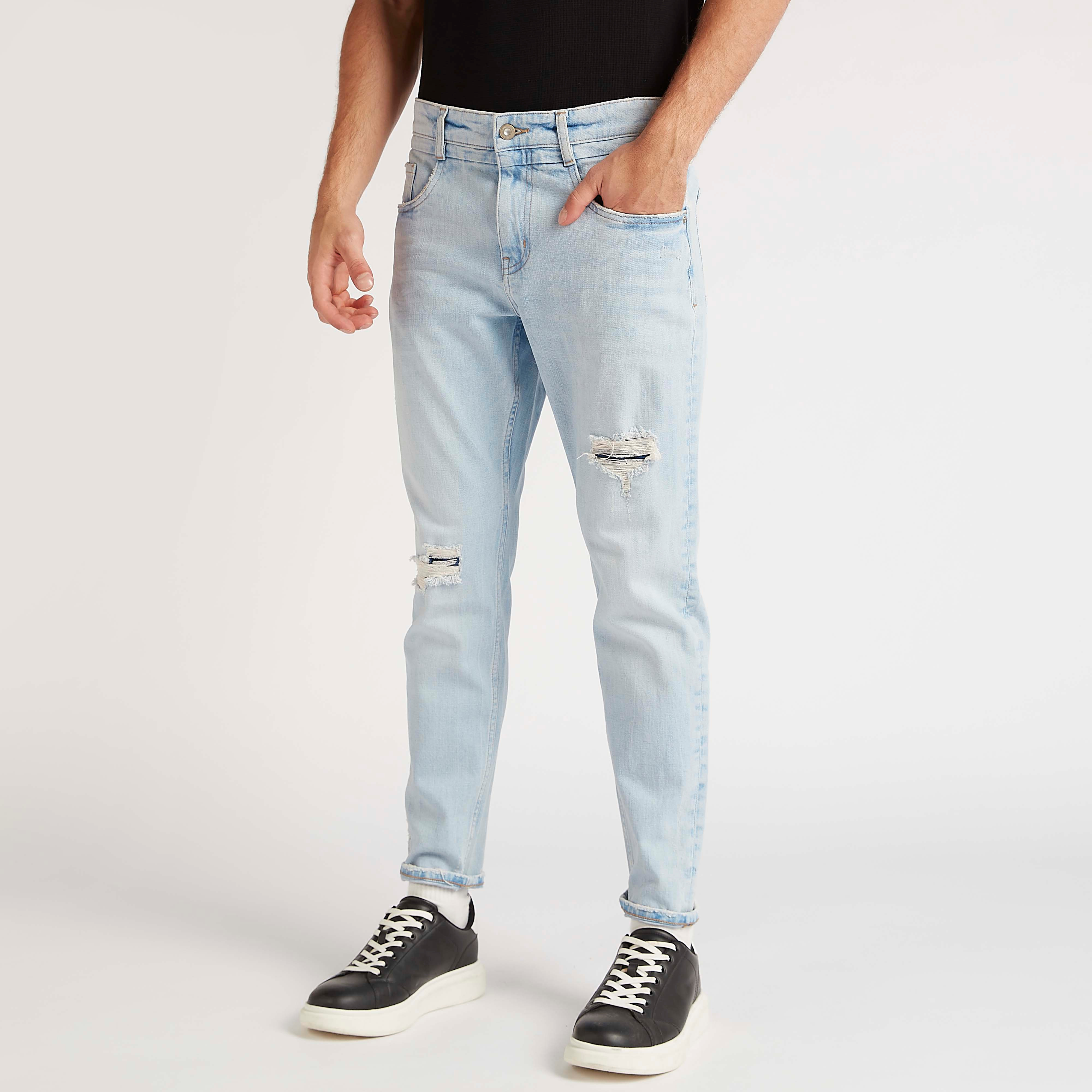 Buy distressed jeans online sale