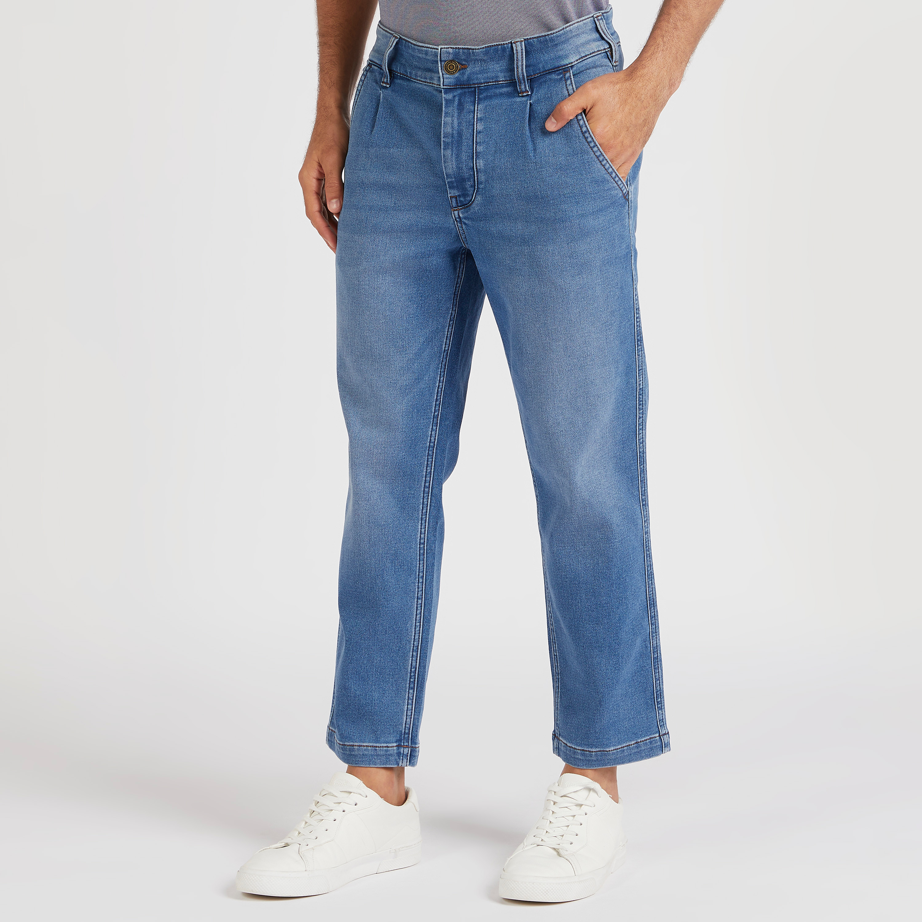 Men's high sale rise skinny jeans