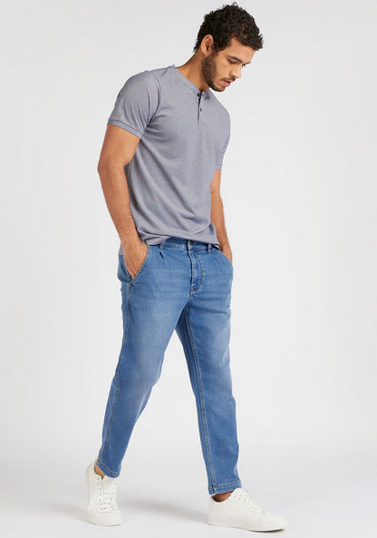 Solid Slim Fit High-Rise Jeans