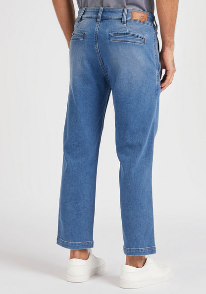 Solid Slim Fit High-Rise Jeans