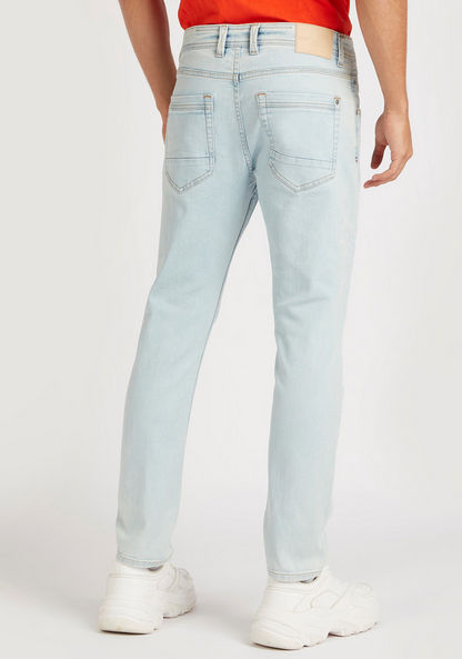 Solid High-Rise Jeans with Pockets-Jeans-image-3