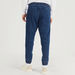 Solid Denim Joggers with Drawstring Closure and Pockets-Jeans-thumbnailMobile-3
