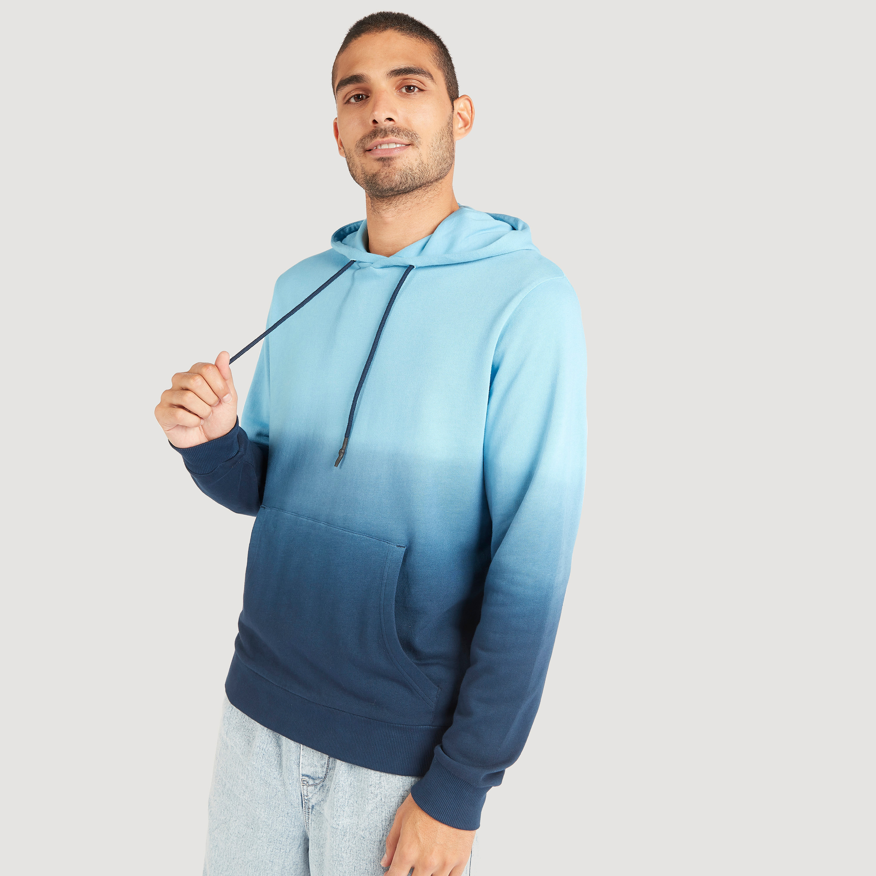 Ombre hooded outlet sweatshirt