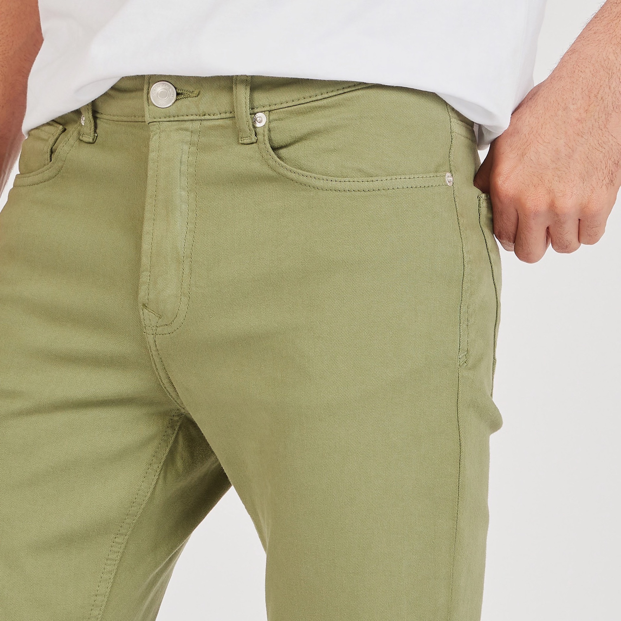 Solid Skinny Fit Jeans with Pockets and Button Closure-men-clothing-jeans-image-3