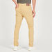 Solid Skinny Fit Jeans with Pockets and Button Closure-Jeans-thumbnailMobile-3