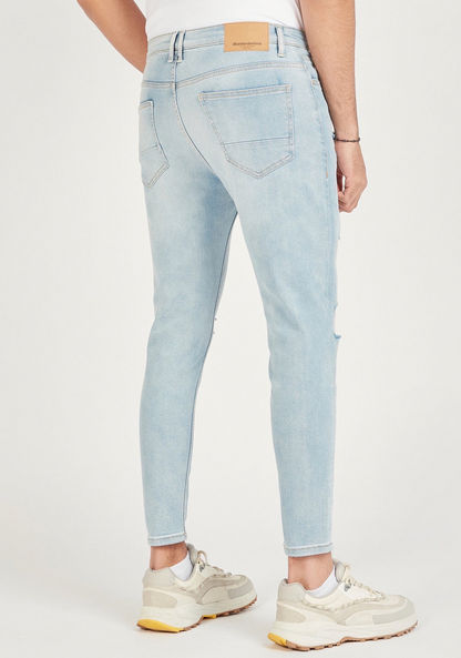 Ripped Mid-Rise Jeans with Button Closure and Pockets-Jeans-image-3