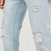 Ripped Mid-Rise Jeans with Button Closure and Pockets-Jeans-thumbnailMobile-4