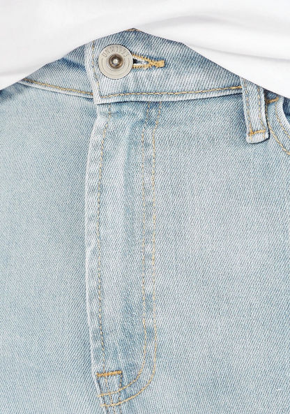 Ripped Mid-Rise Jeans with Button Closure and Pockets-Jeans-image-5