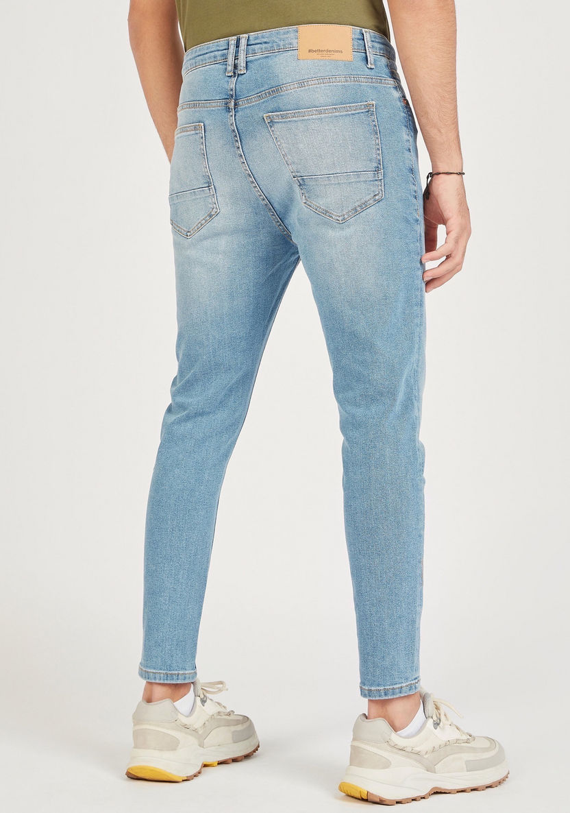 Mid-Rise Jeans with Button Closure and Pockets-Jeans-image-3