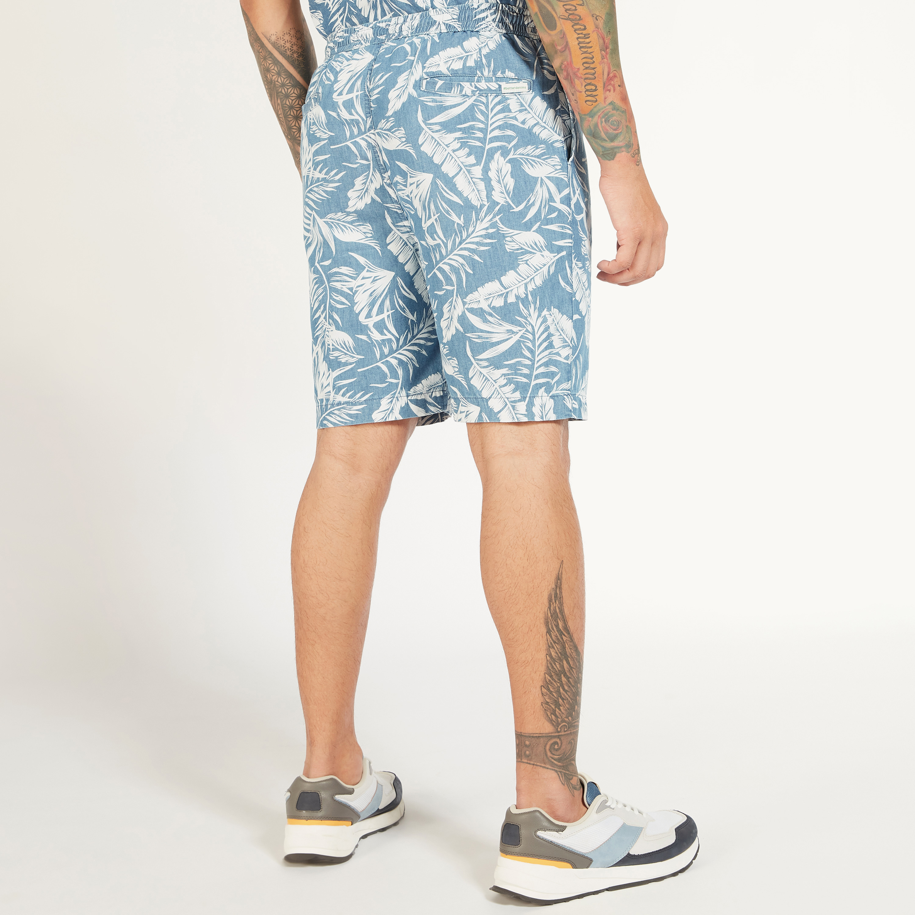 All-Over Print Mid-Rise Shorts with Drawstring Closure and Pockets-men-clothing-bottoms-shorts-image-4