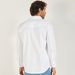 Solid Denim Shirt with Long Sleeves and Chest Pockets-Shirts-thumbnailMobile-3