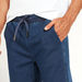 Solid Denim Joggers with Drawstring Closure and Pockets-Jeans-thumbnailMobile-2