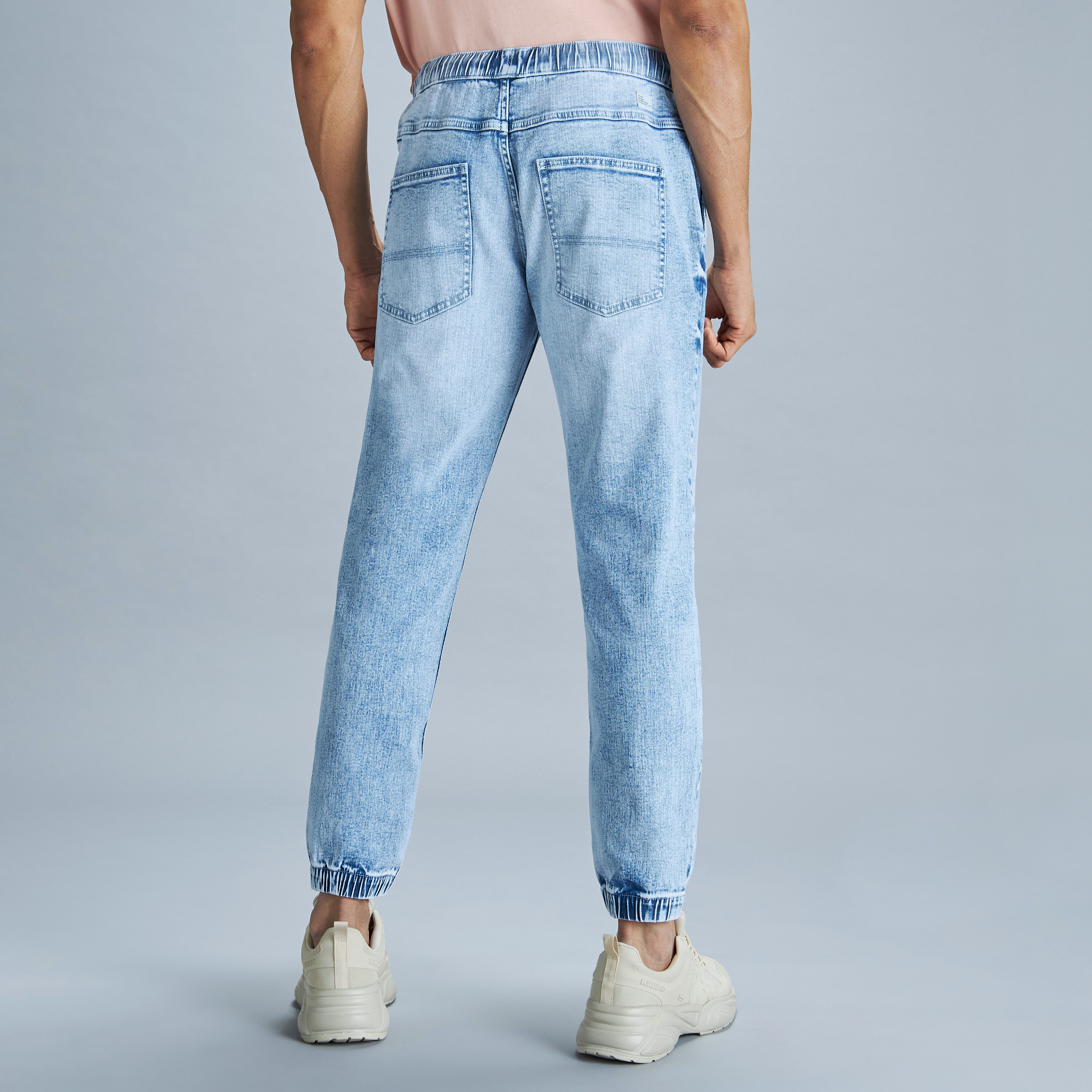 Jean joggers for hot sale men