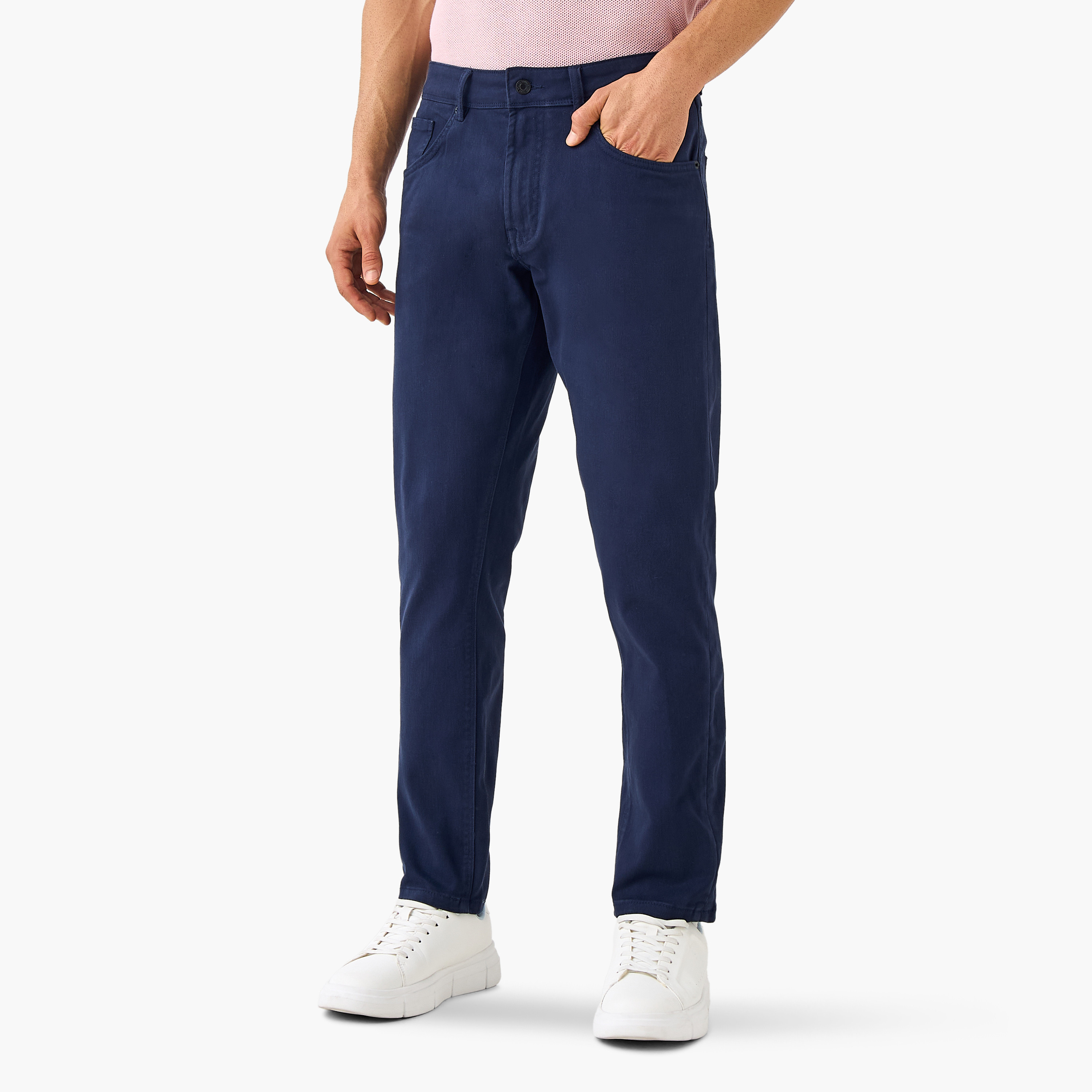 Slim Fit Mid-Rise Jeans with Button Closure-men-clothing-bottoms-jeans-image-1