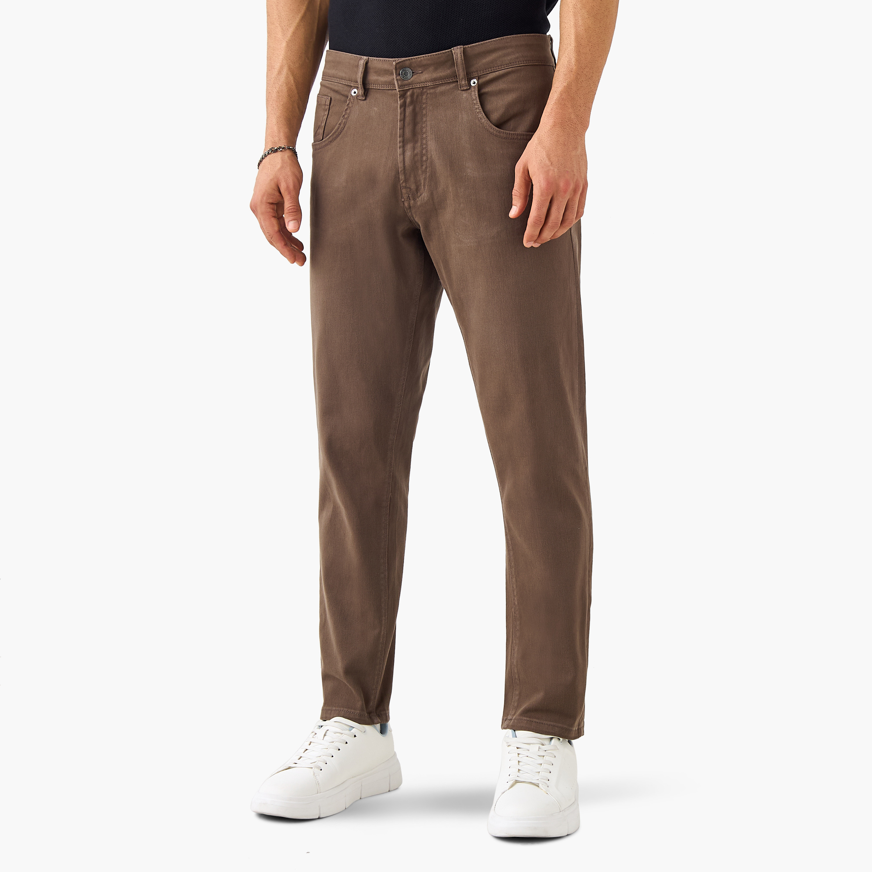 Slim Fit Mid-Rise Jeans with Button Closure-men-clothing-bottoms-jeans-image-1