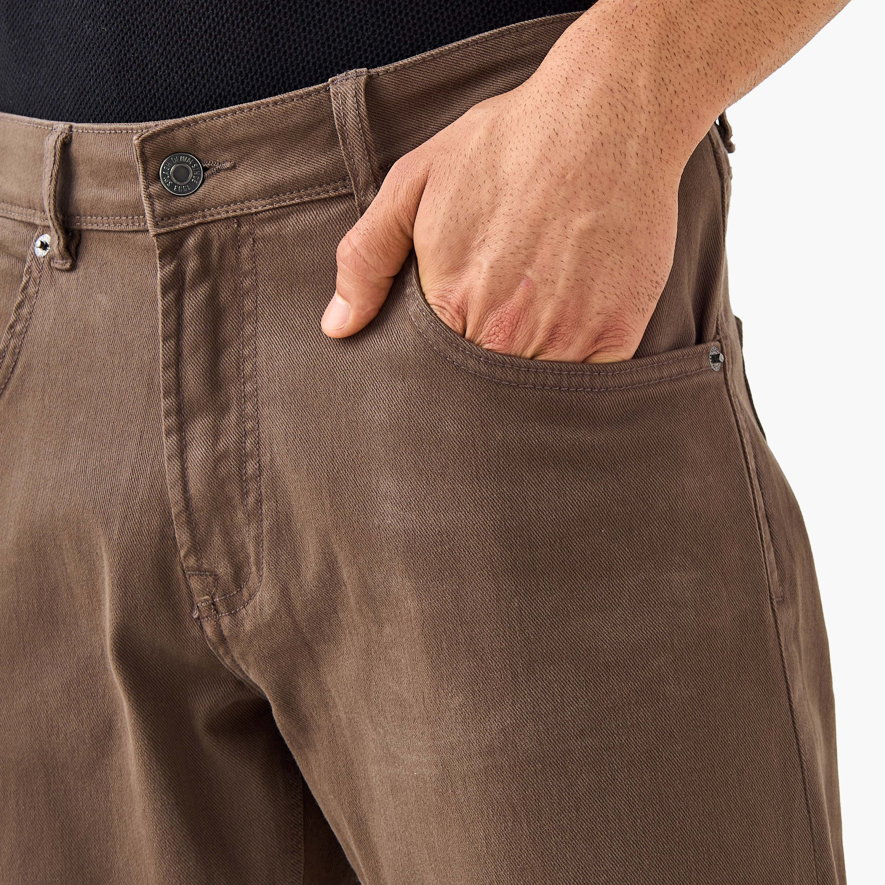 Slim Fit Mid-Rise Jeans with Button Closure-men-clothing-bottoms-jeans-image-4