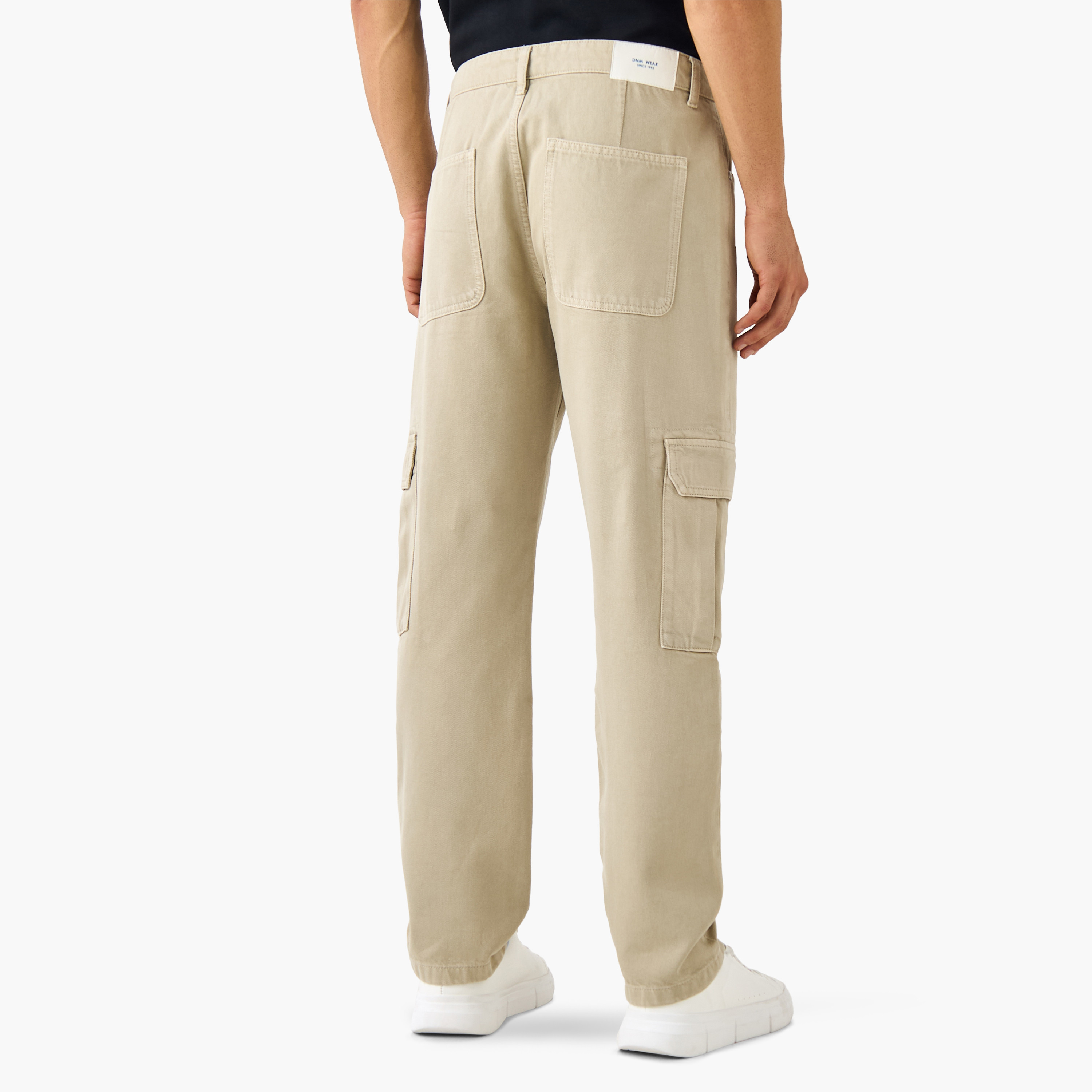 Straight Fit Full Length Cargo Jeans-men-clothing-bottoms-jeans-image-3