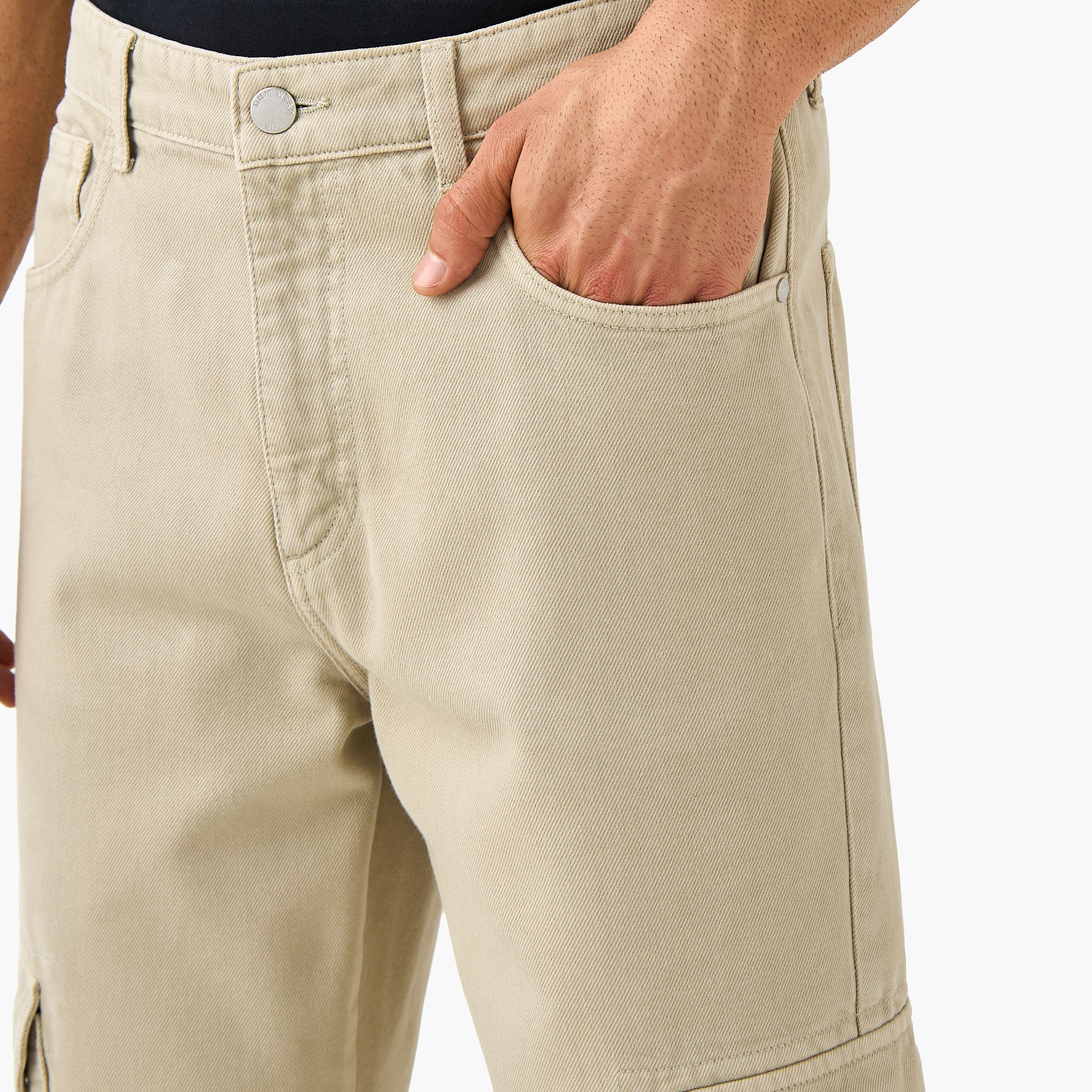 Straight Fit Full Length Cargo Jeans-men-clothing-bottoms-jeans-image-4