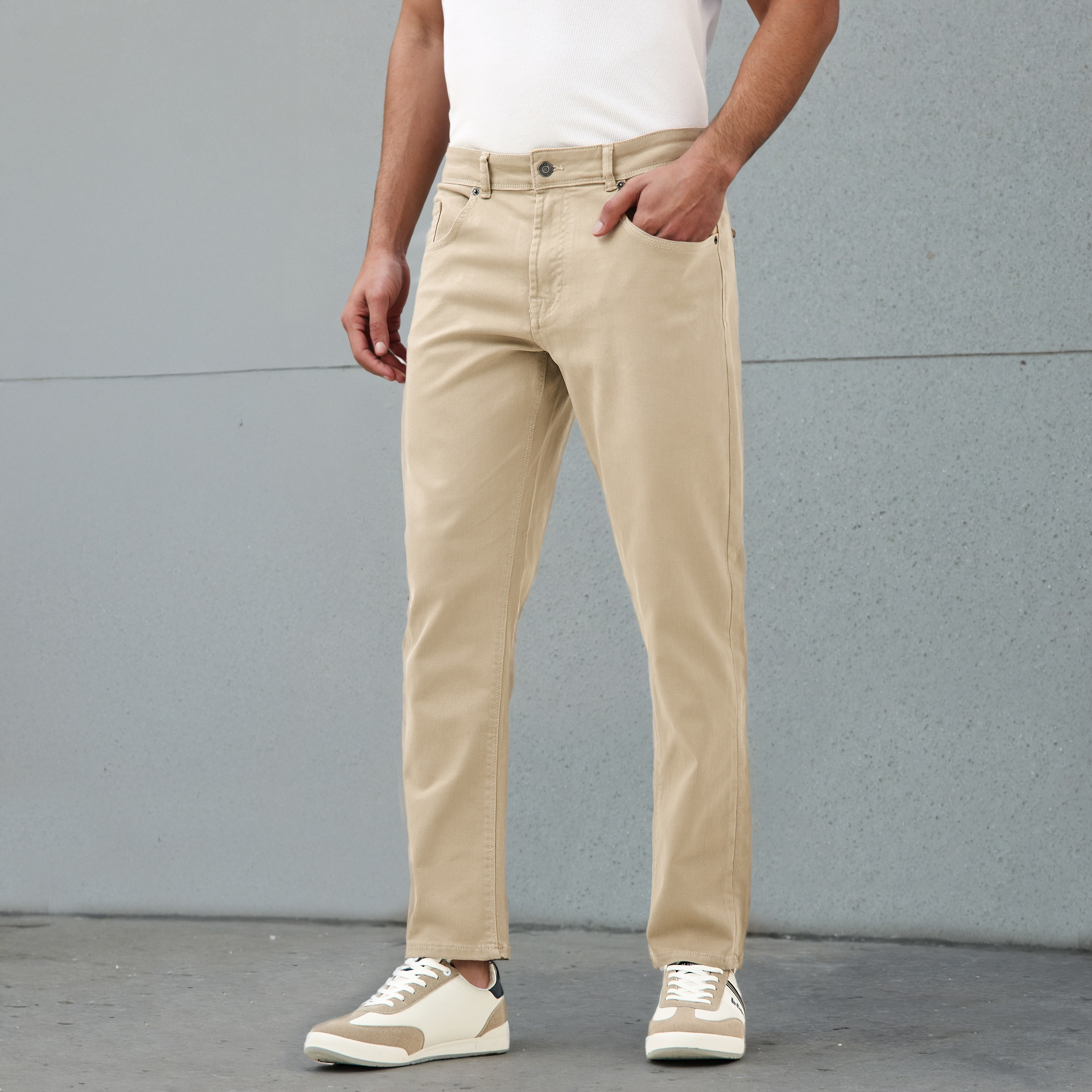 Slim Fit Jeans with Pockets-men-clothing-bottoms-jeans-image-1