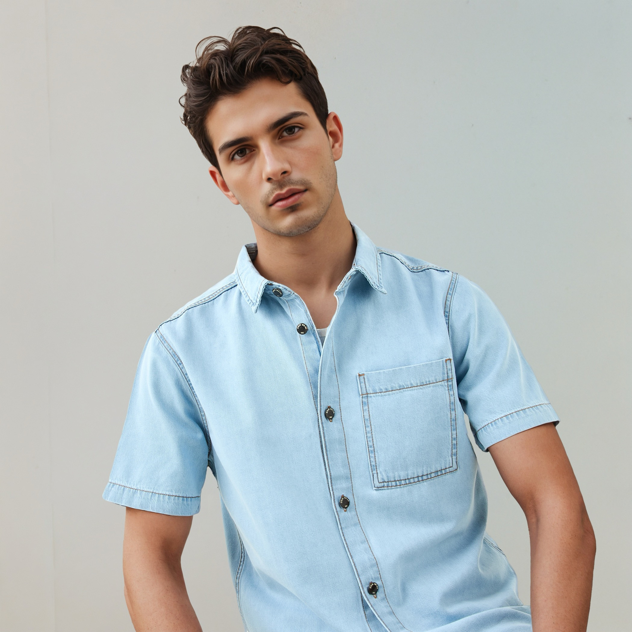 قميص بقصة مريحة وجيب-men-clothing-shirts-image-4