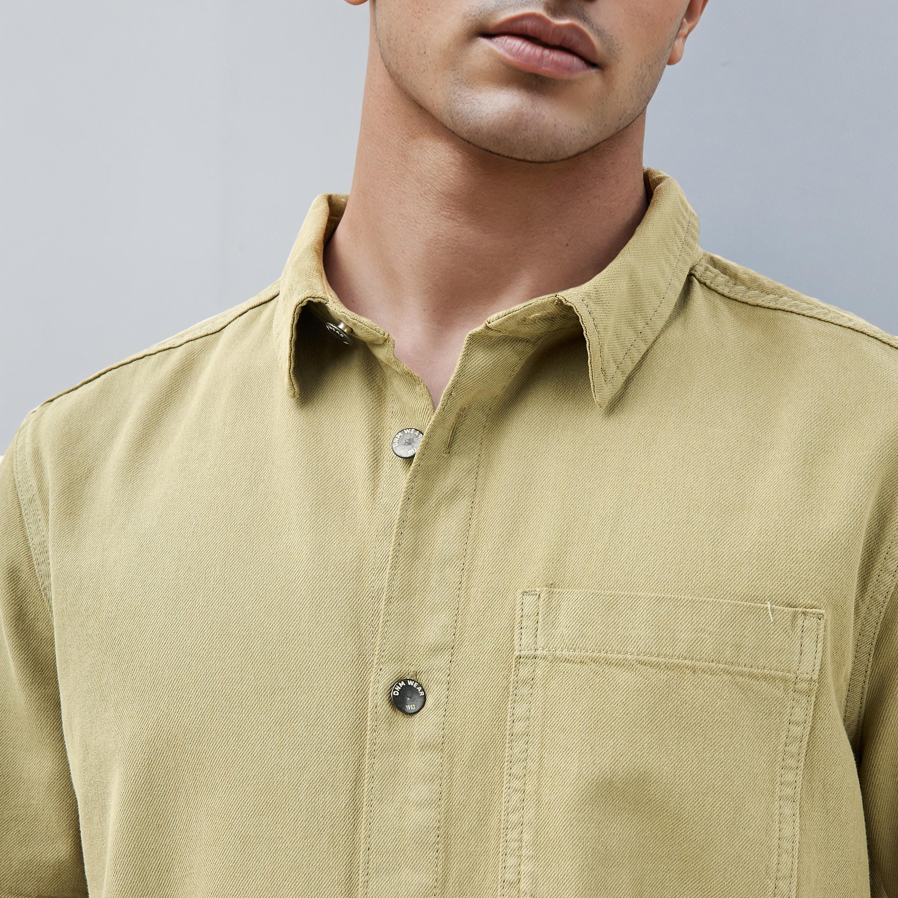 Relaxed Fit Shirt with Pocket-men-clothing-shirts-image-3