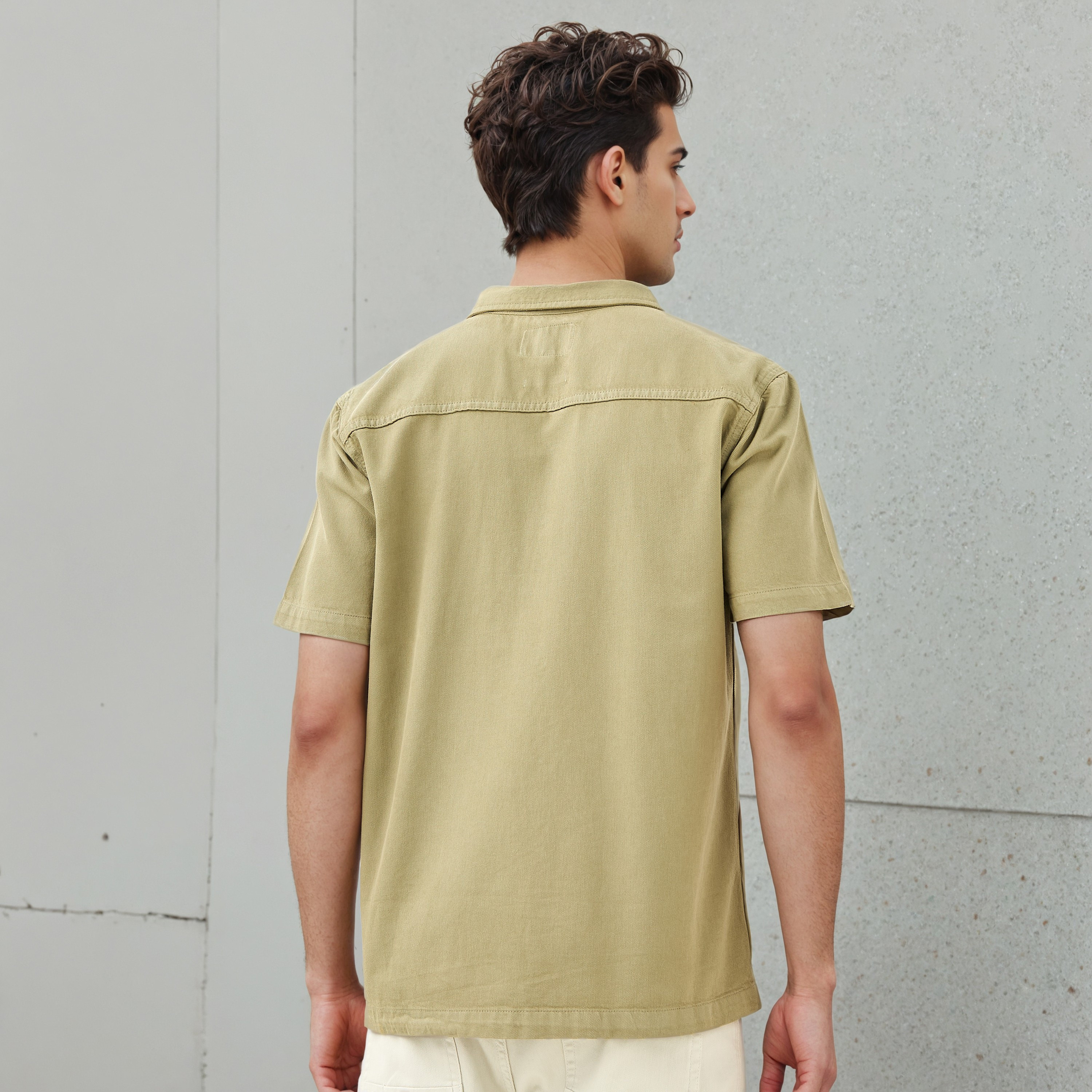 Relaxed Fit Shirt with Pocket-men-clothing-shirts-image-4