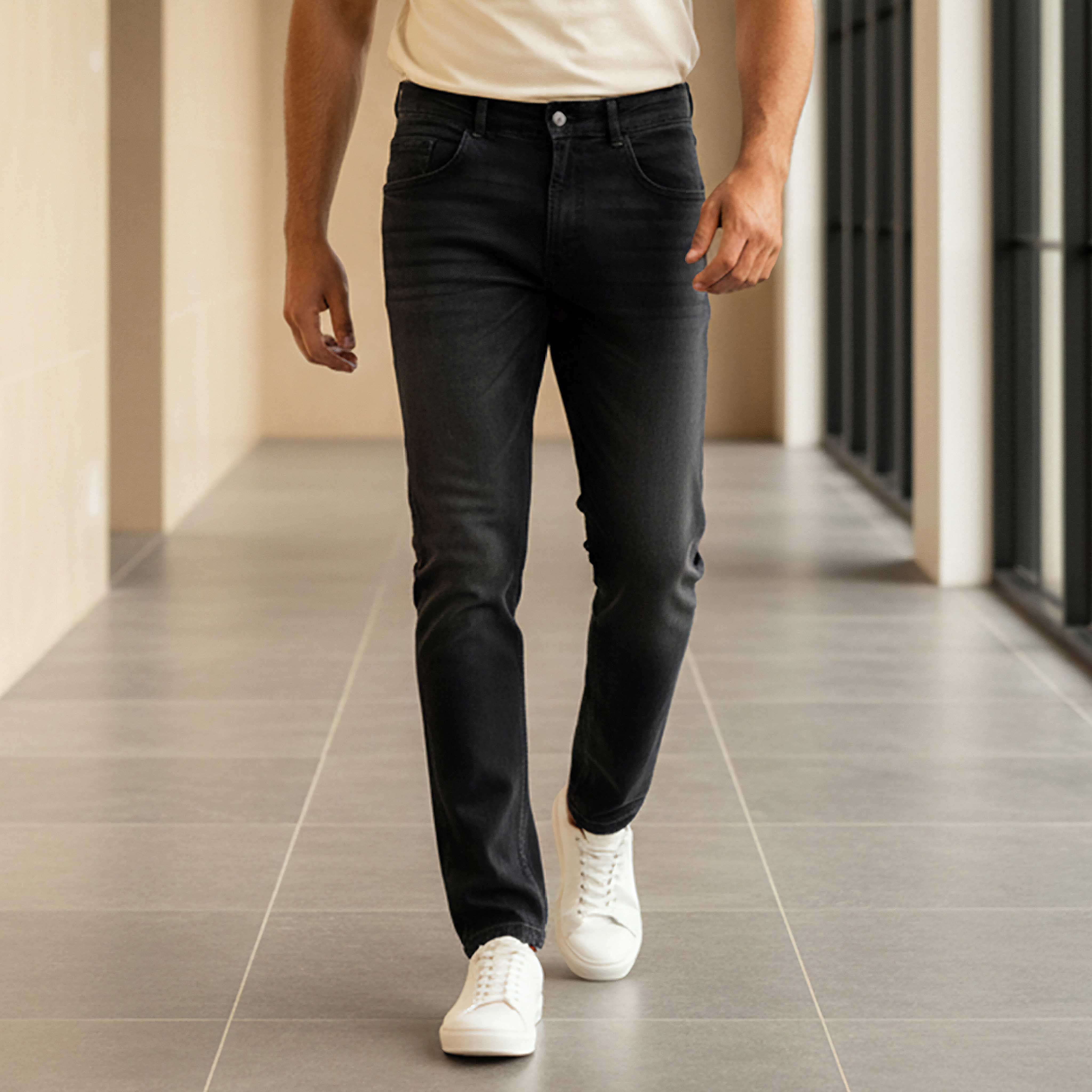 Men Straight Fit Mid-Rise Jeans-men-clothing-bottoms-jeans-image-1