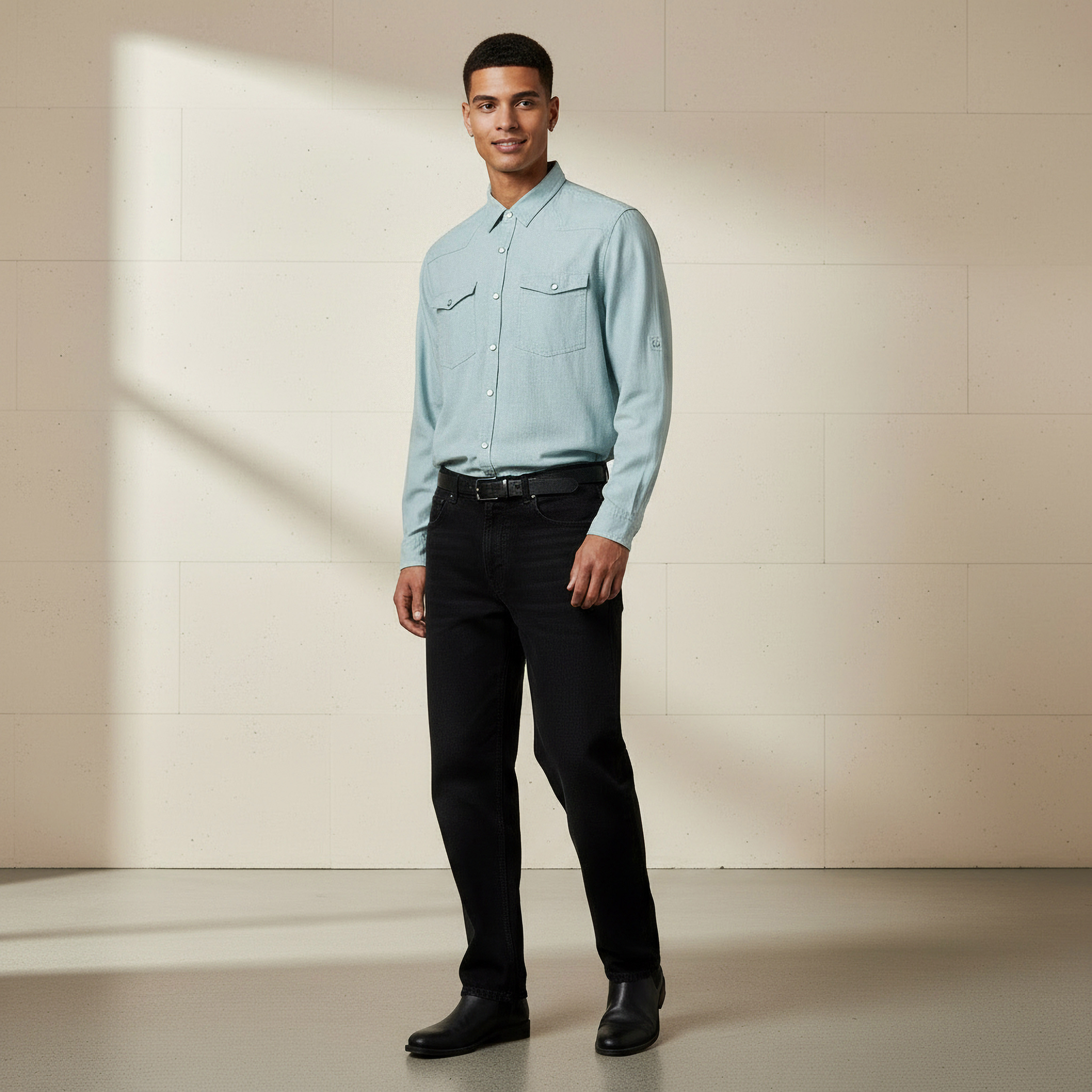 Men Regular Fit Long Sleeve Shirt-men-clothing-shirts-image-2