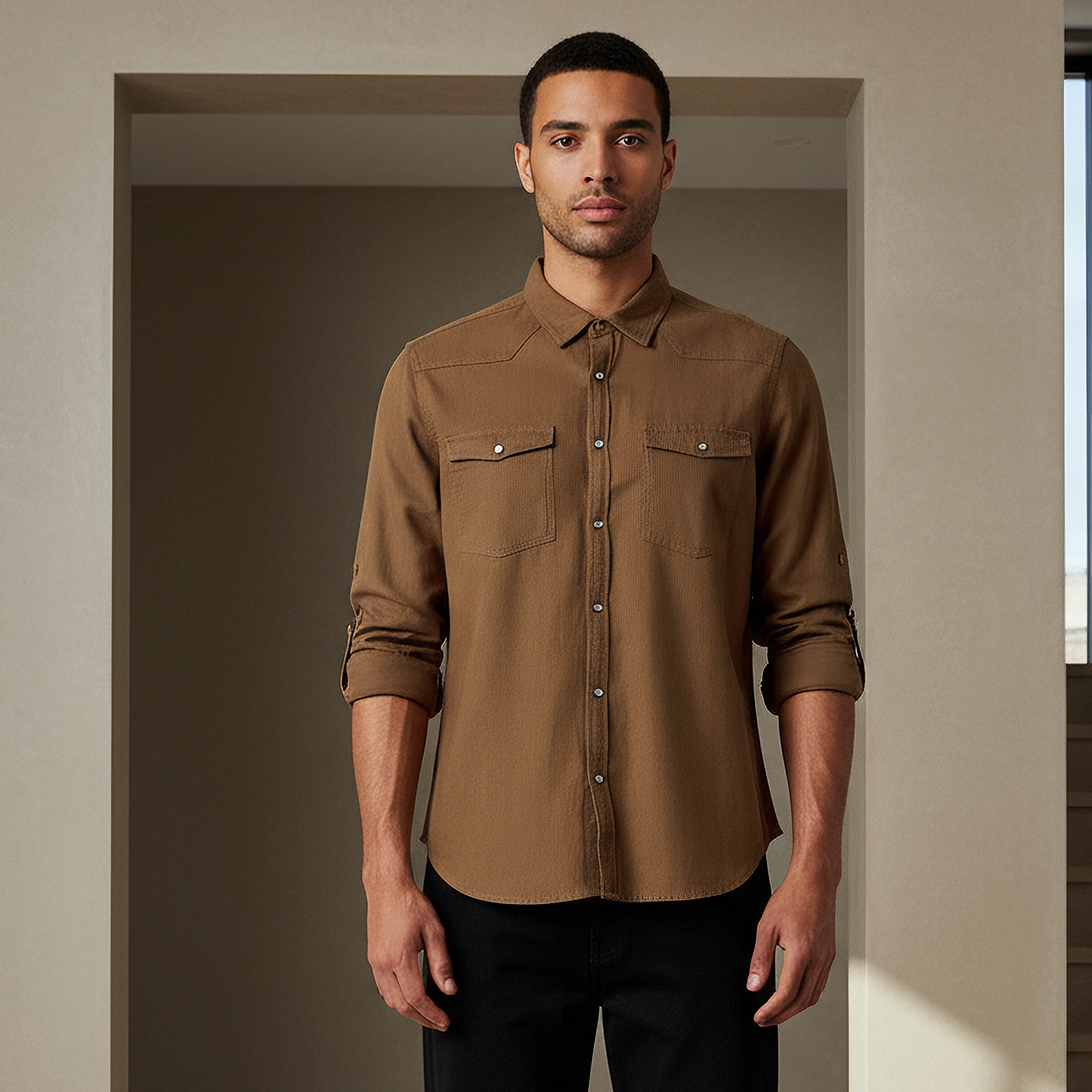 قميص رجالي بأكمام طويلة وقصة عادية-men-clothing-shirts-image-1