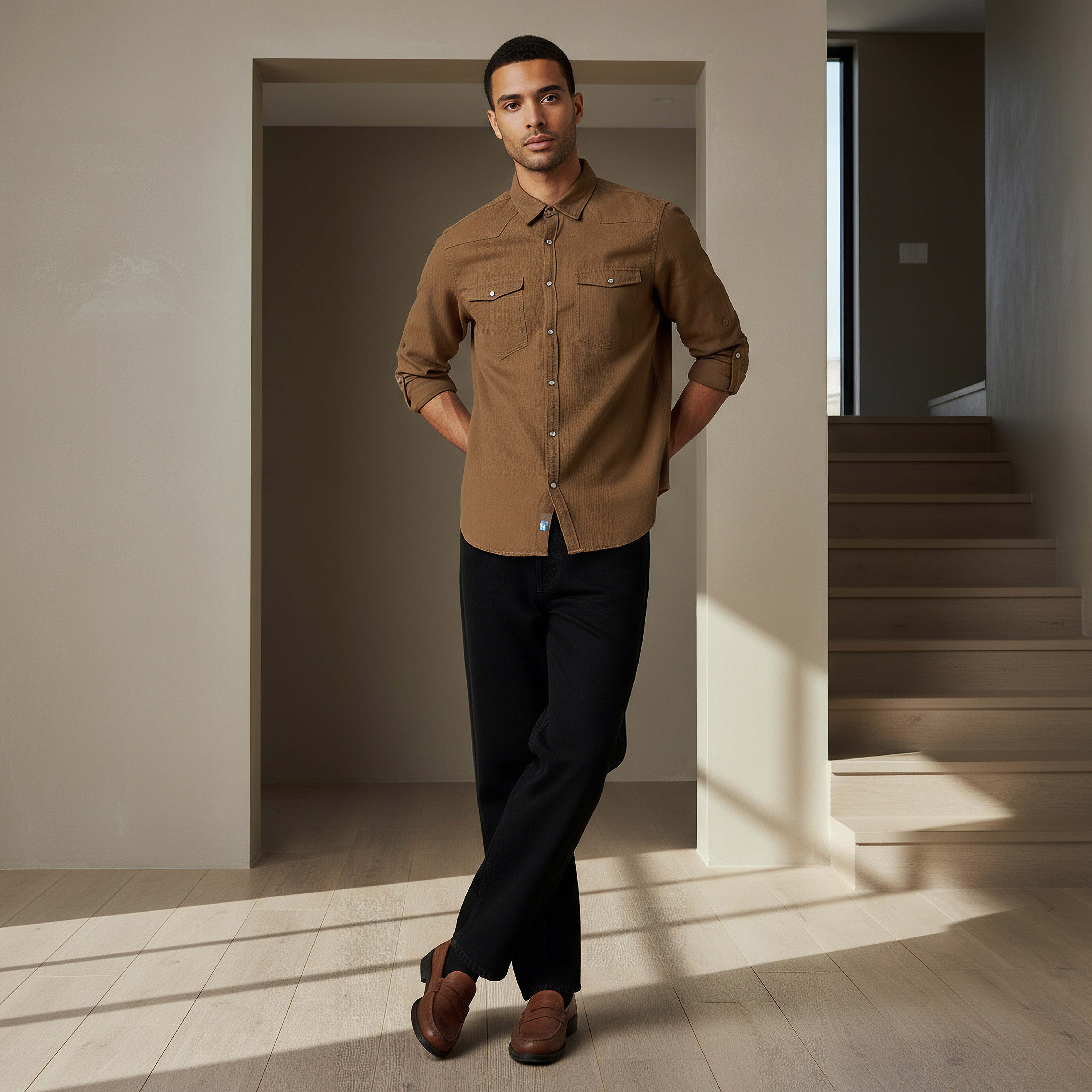 قميص رجالي بأكمام طويلة وقصة عادية-men-clothing-shirts-image-2