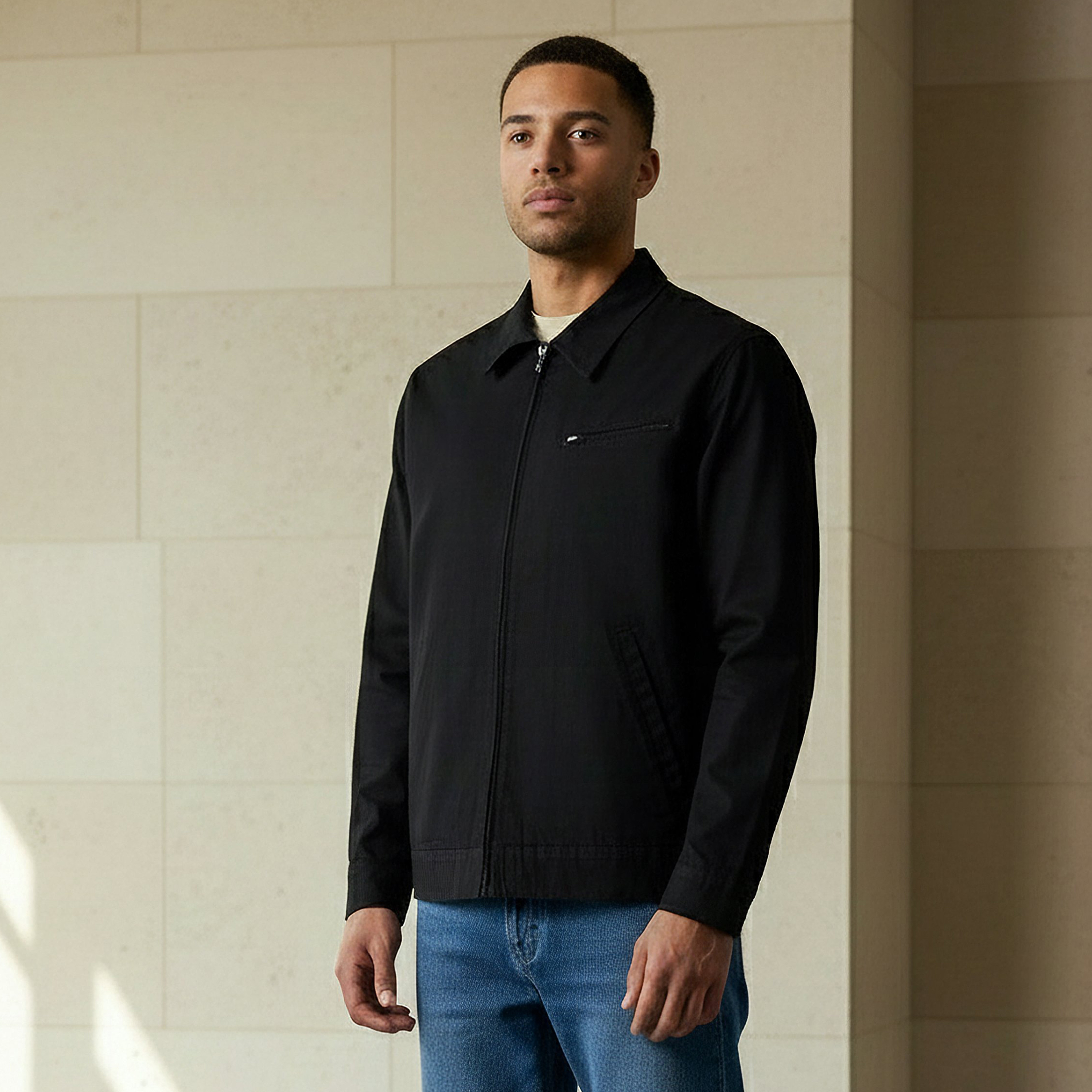 Men Regular Fit Zip Through Jacket-men-clothing-jacketsandblazers-jackets-image-1