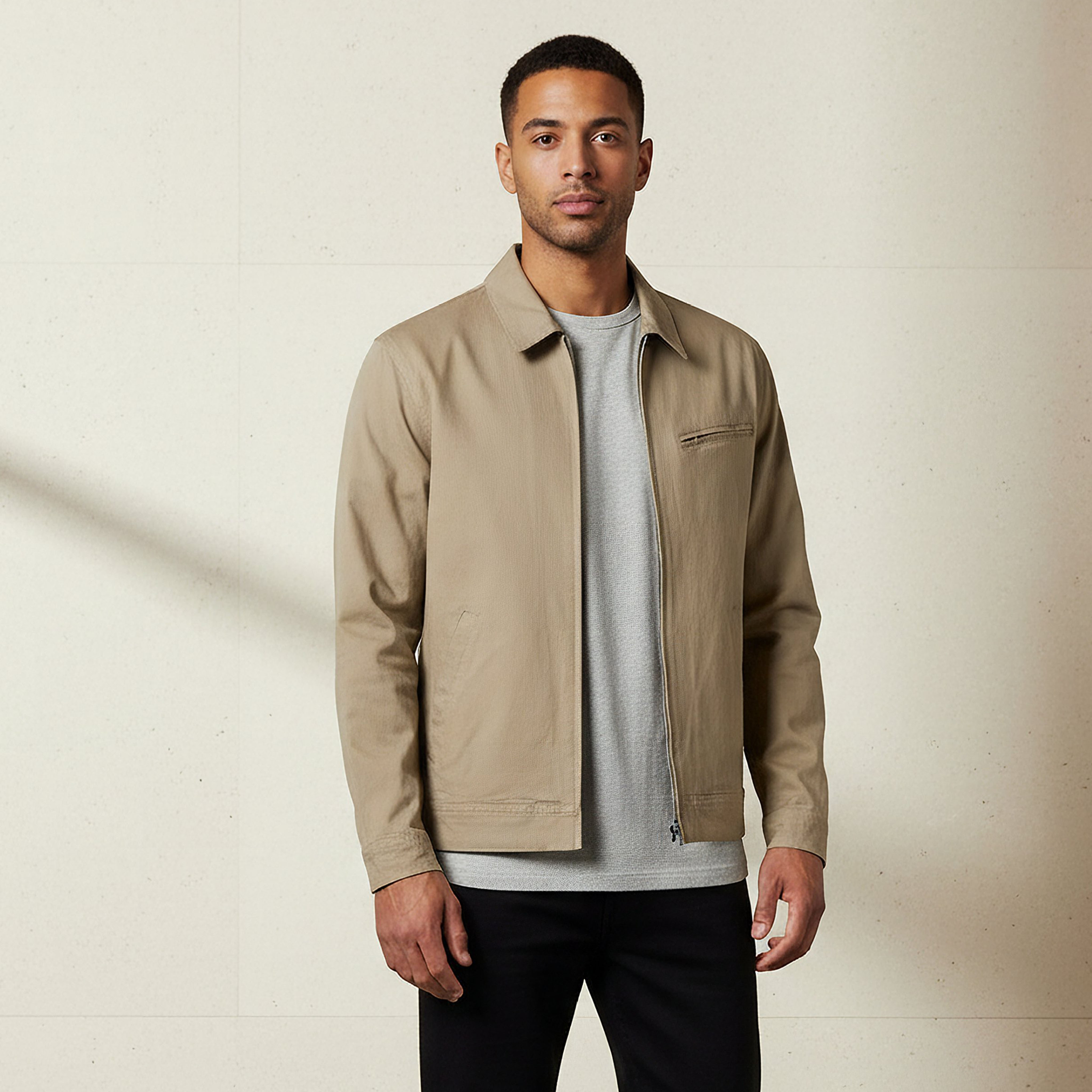 Men Regular Fit Zip Through Jacket-men-clothing-jacketsandblazers-jackets-image-1